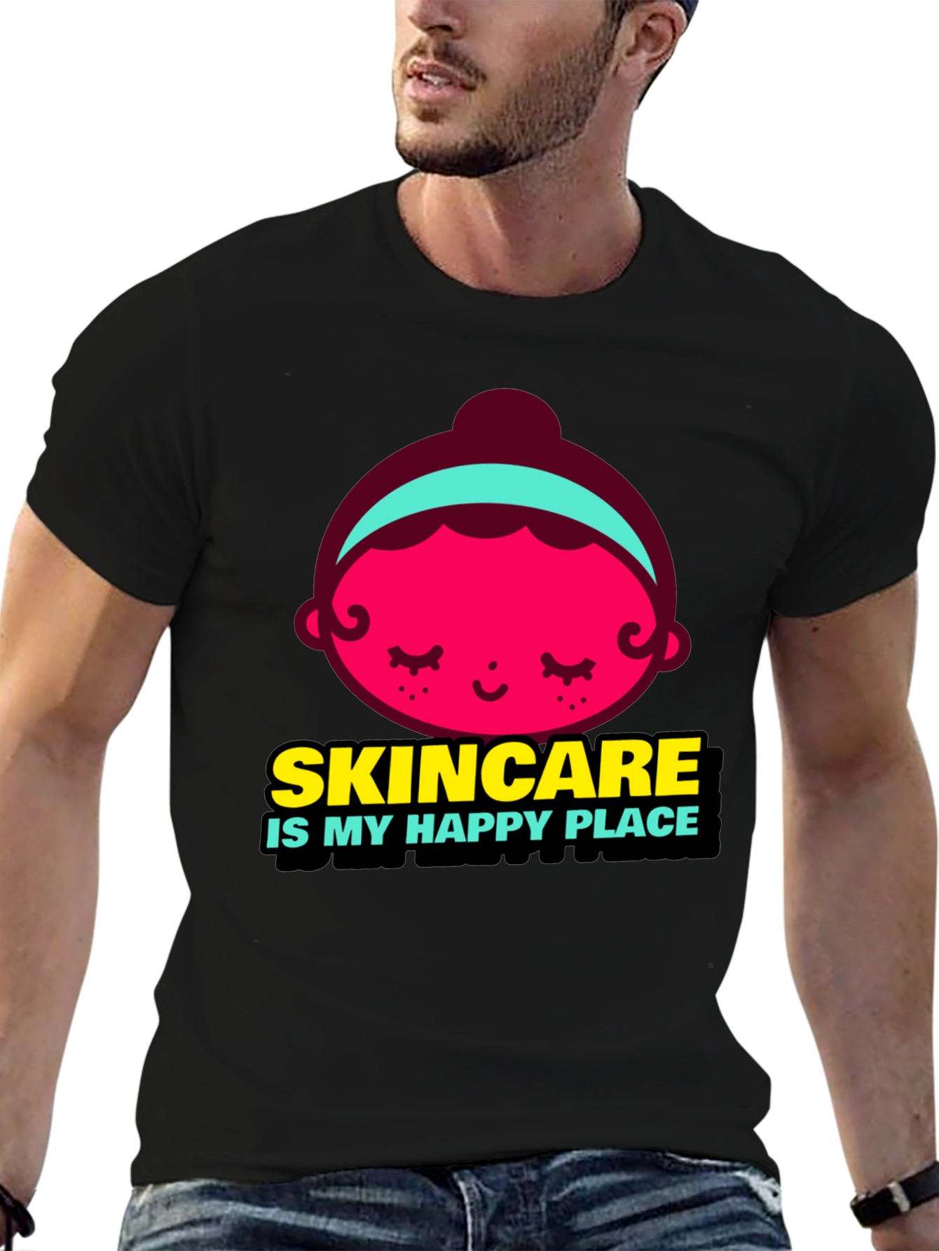 Black Skincare Is My Happy Place Graphic Tee view 6