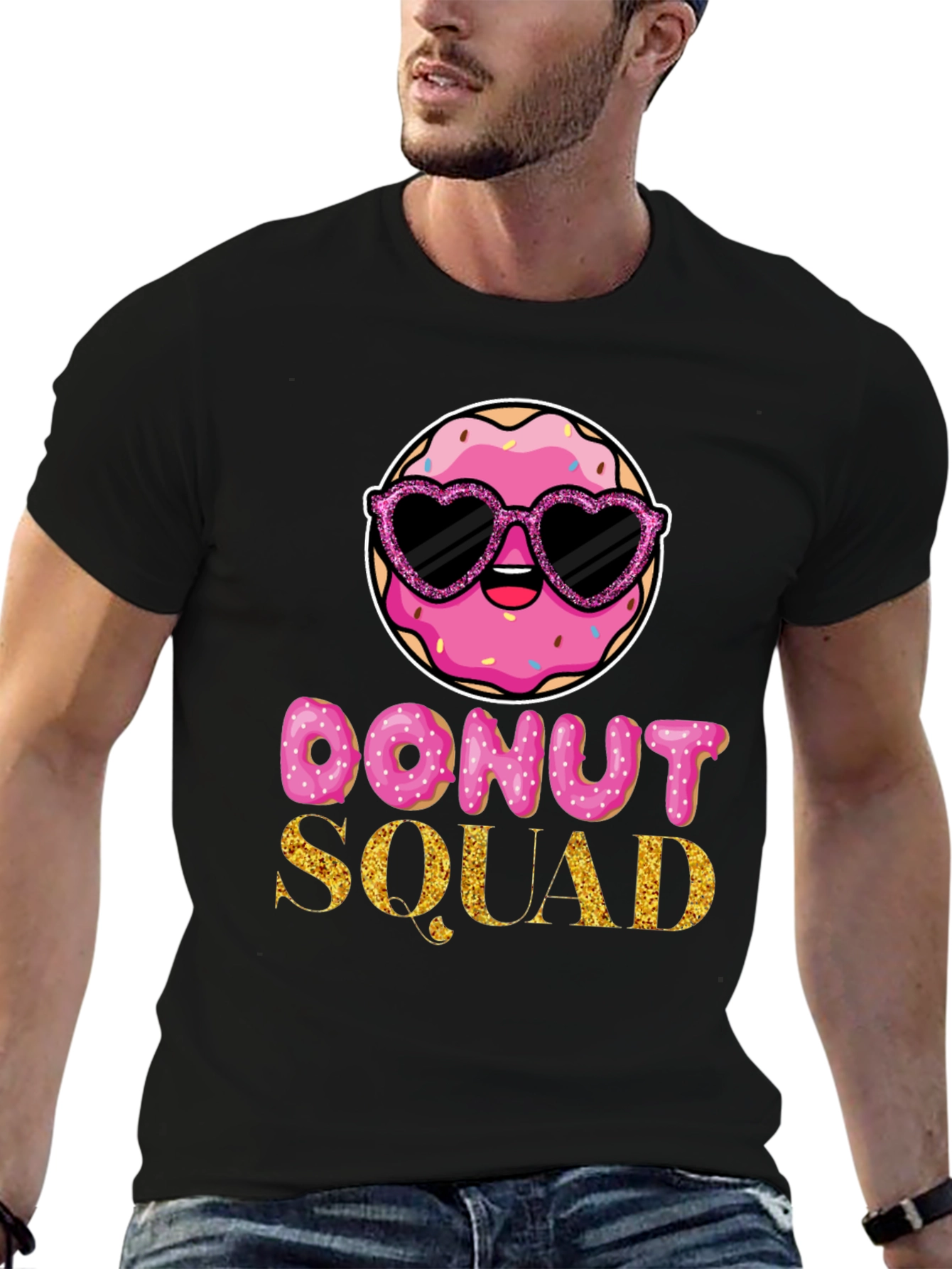 Black Donut Squad Graphic Tee view 6