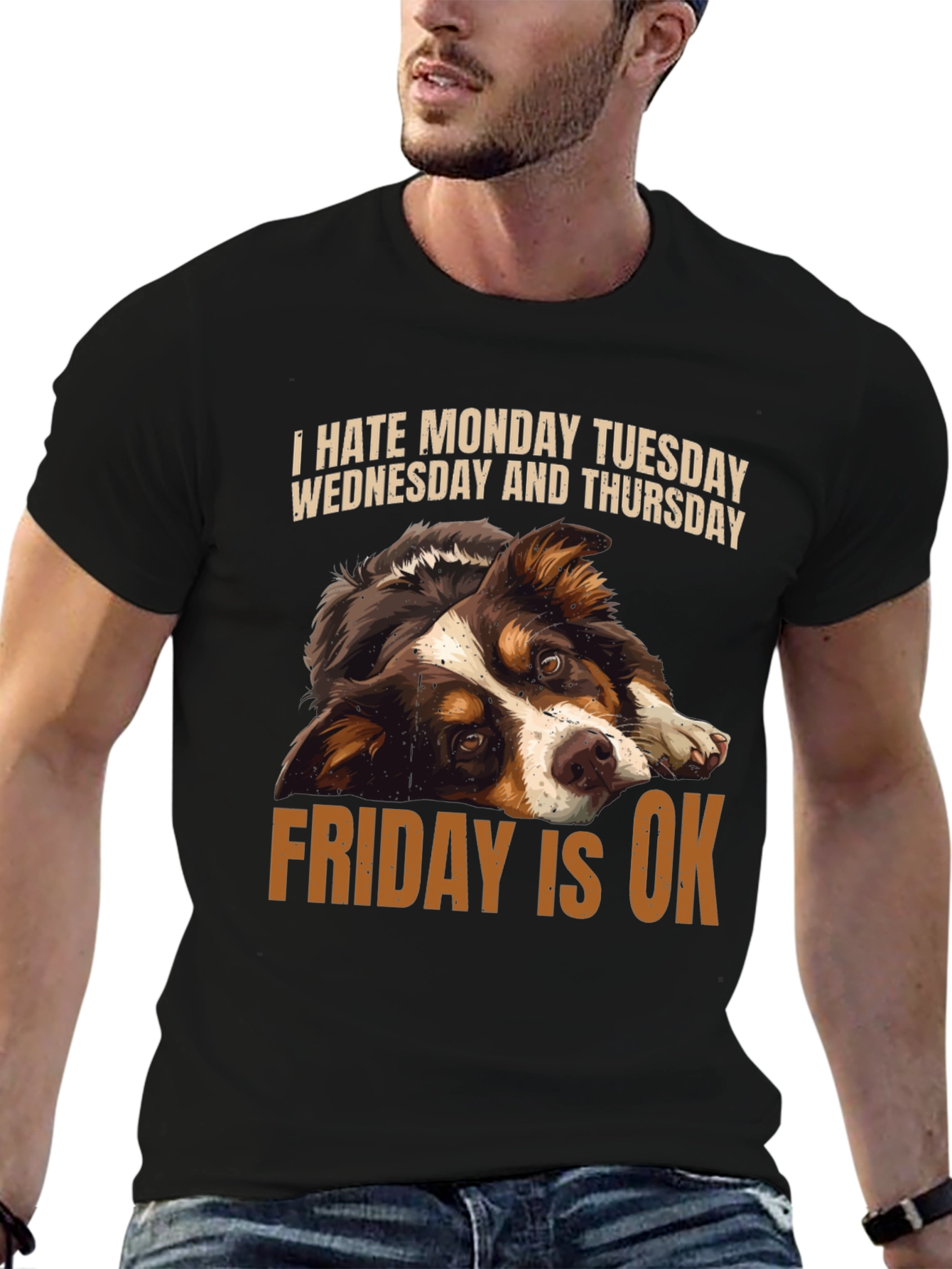 Funny Dog Days of the Week T-Shirt - 6
