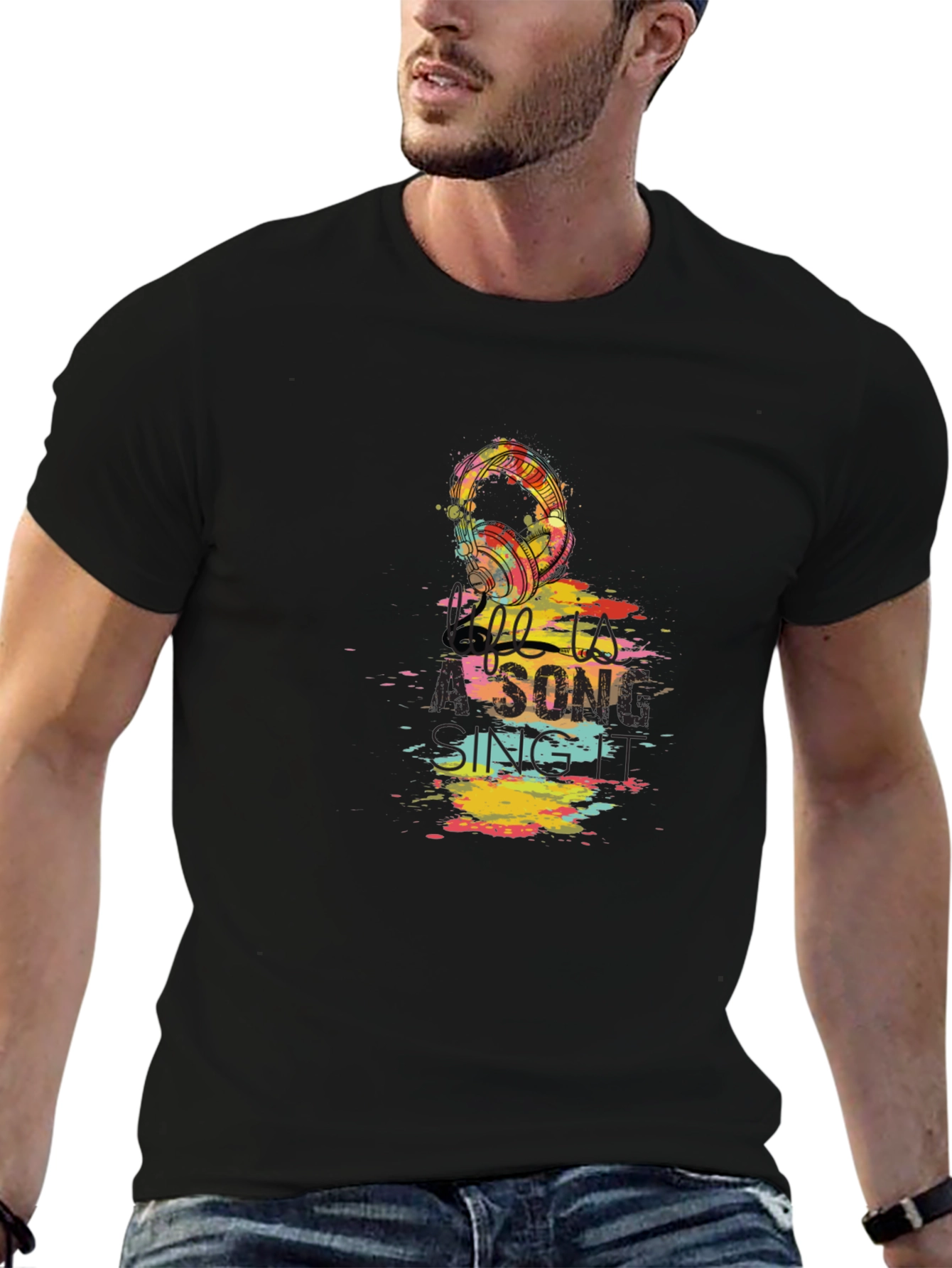 Black Music Lover's Graphic Tee - Listen to a Song view 6