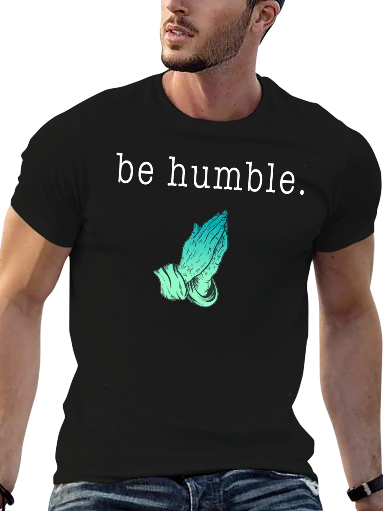 Black Be Humble Graphic T-Shirt - Stylish & Comfortable view 6