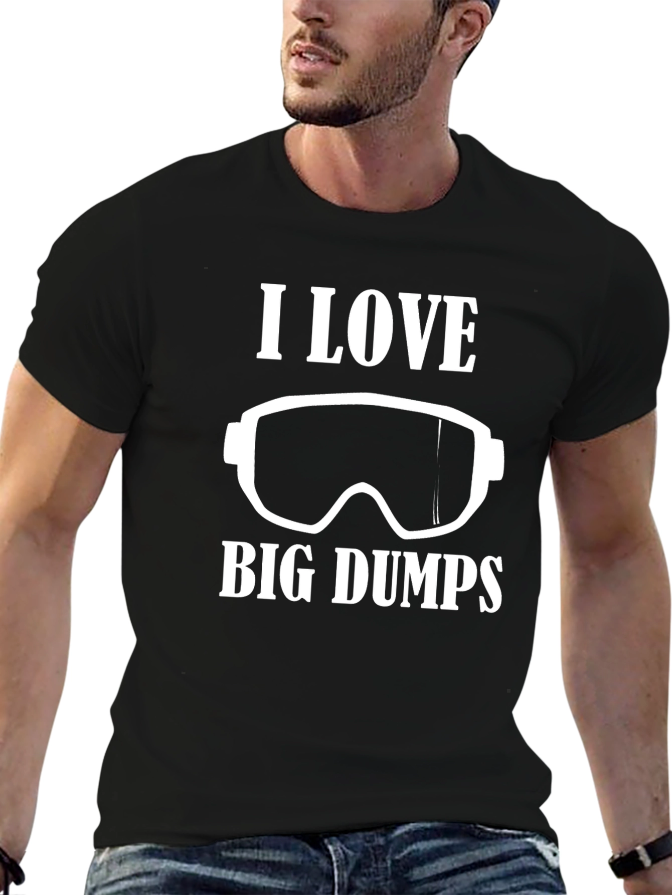 I Love Big Dumps Ski Goggles Graphic Tee - 6