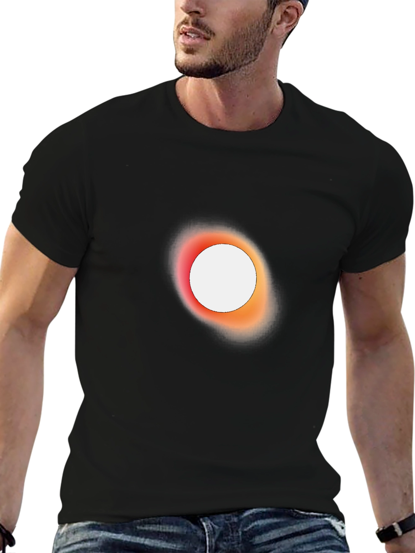 Black Black Hole T-Shirt - Unique Space Design view 6