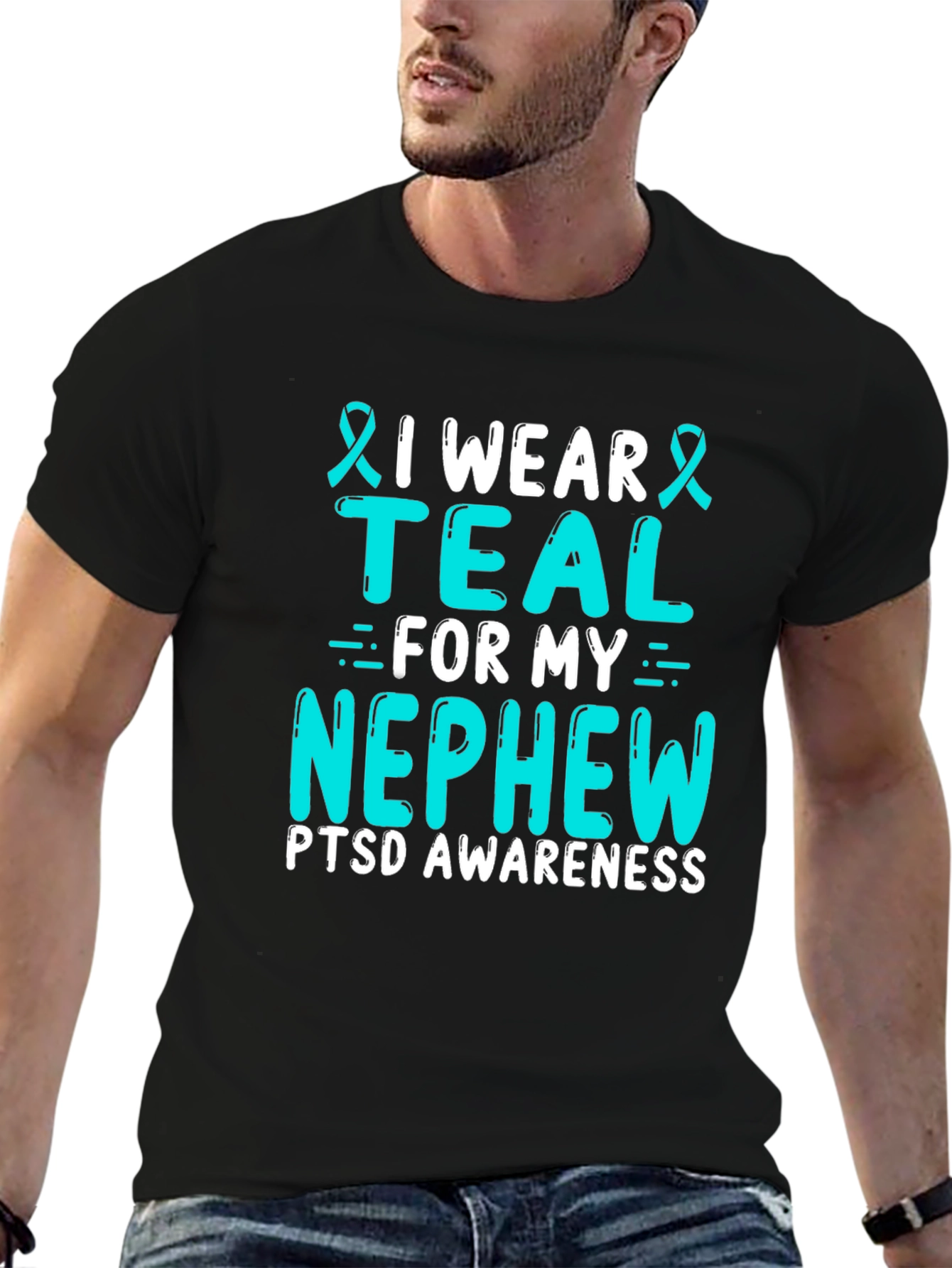 Teal PTSD Awareness T-Shirt - 6