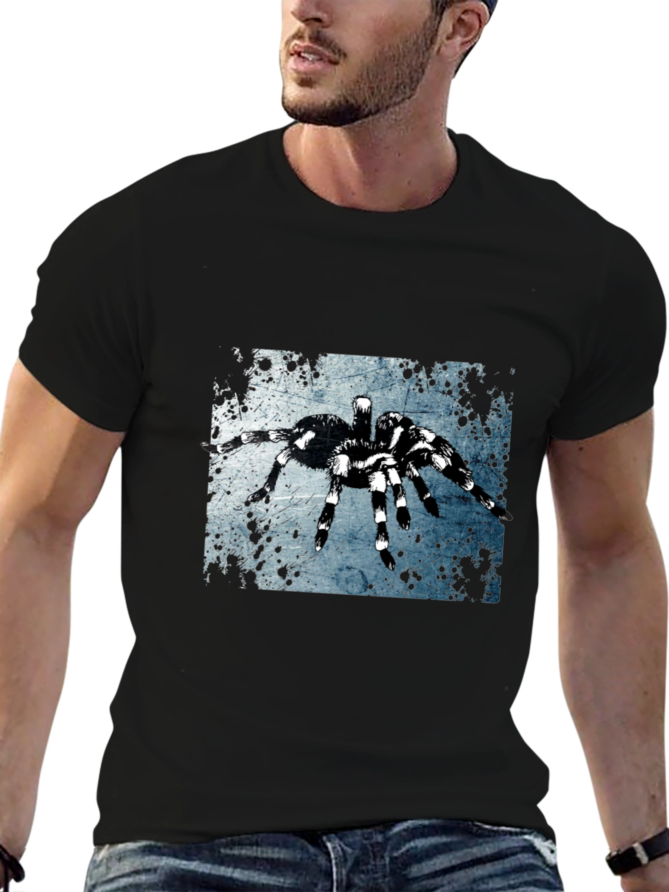 Black Spider Graphic Tee - Black Short Sleeve view 6