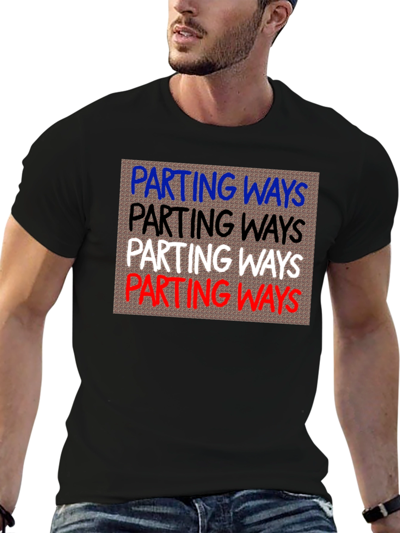Black Parting Ways Graphic T-Shirt - Comfort & Style view 6
