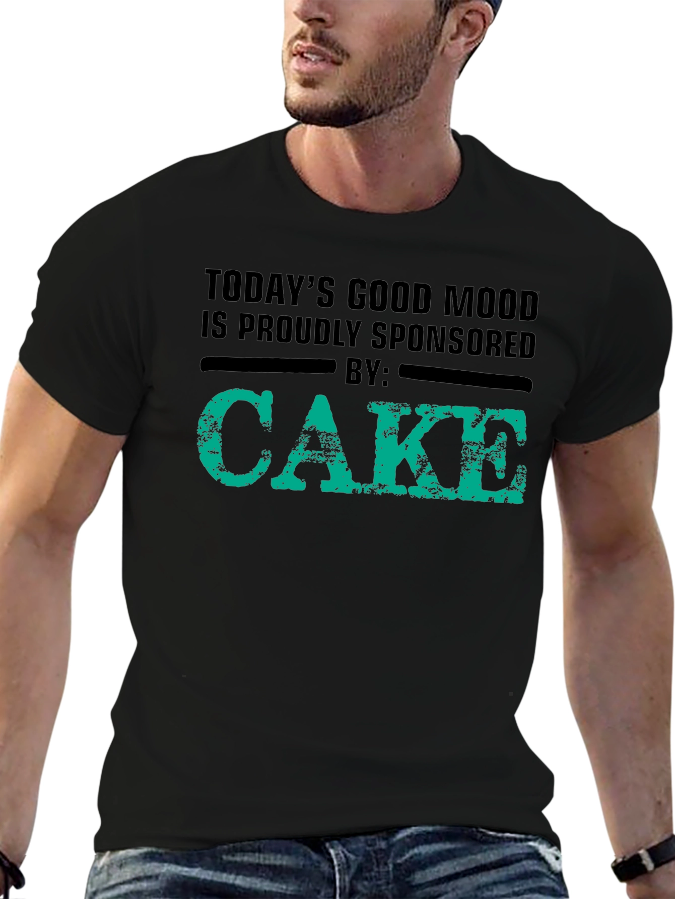 Black Cake Sponsored Mood T-Shirt view 6
