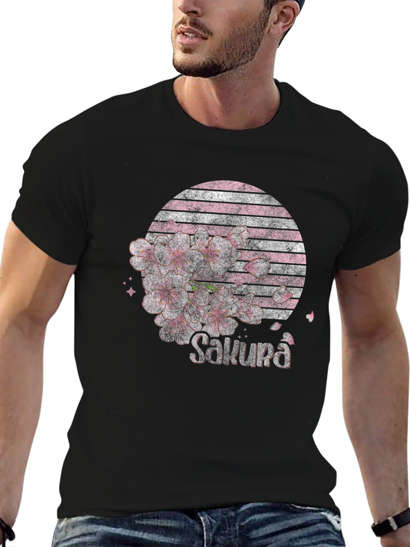 Sakura Blossom Graphic Tee - Stylish Japanese Design - 6
