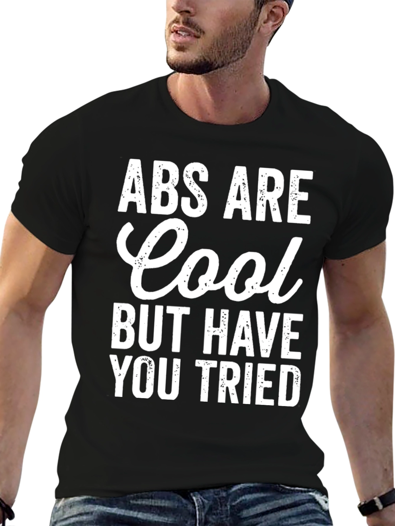 Black Abs are Cool, But Funny T-Shirt view 6
