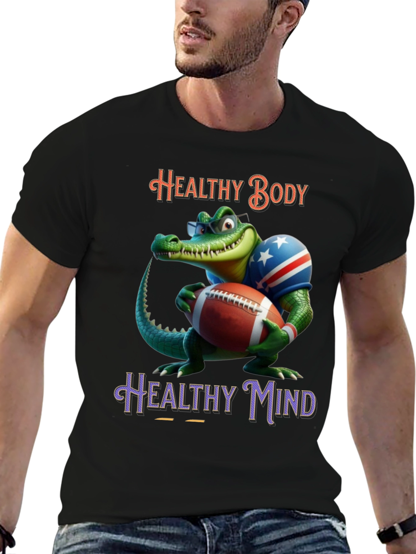 Healthy Body, Healthy Mind Gator Tee - 6