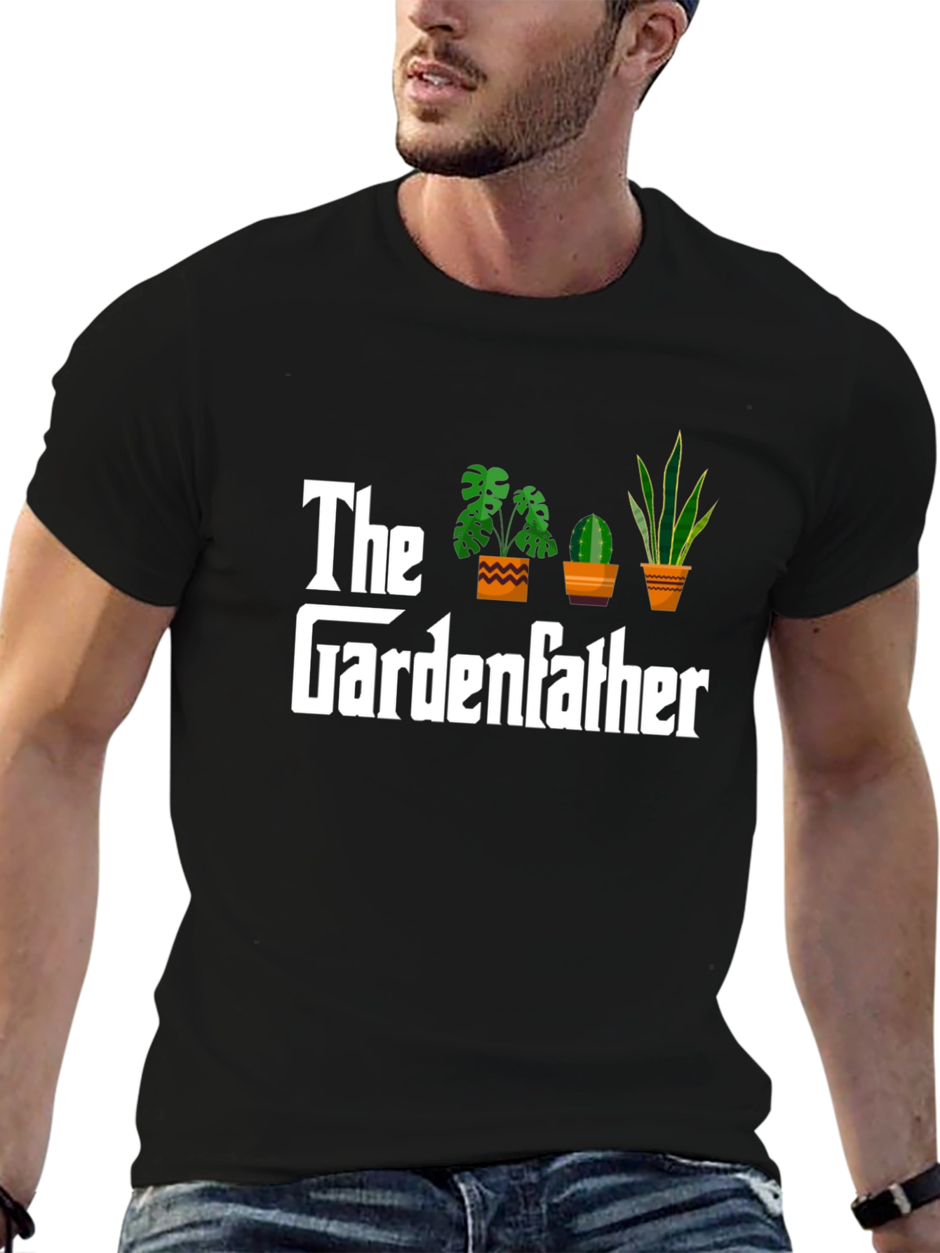 Black The Gardenfather T-Shirt - Plant Lover view 6
