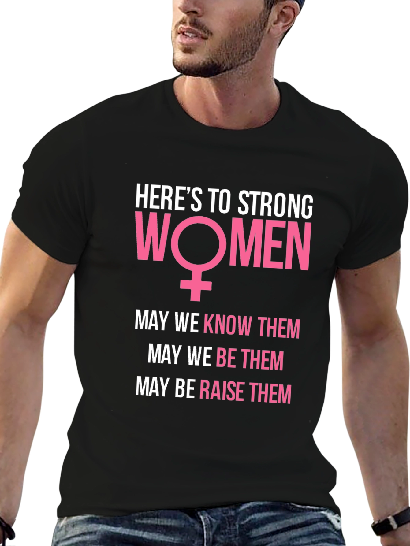 Black Strong Women Graphic T-Shirt - Empowering Feminism Tee view 6