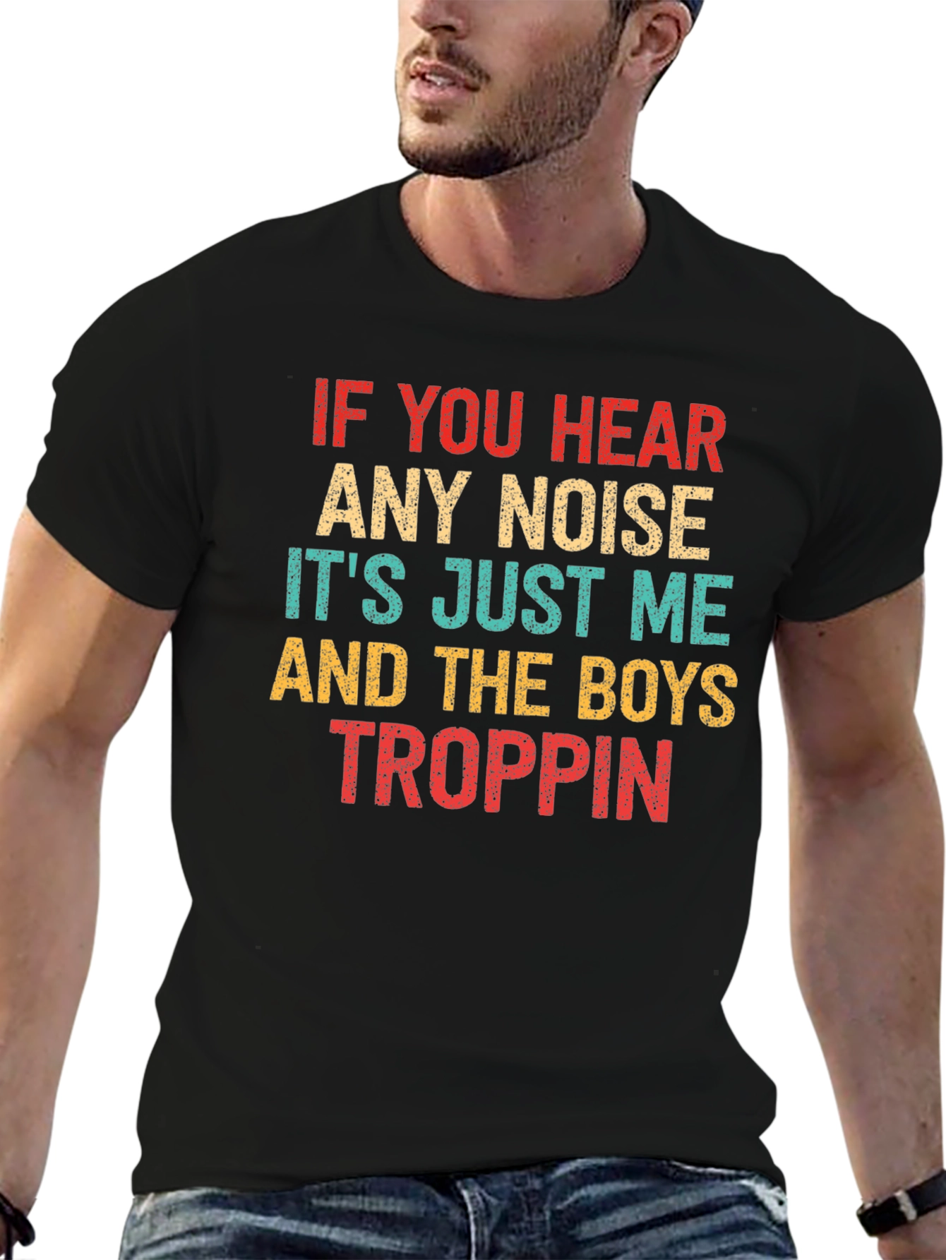 Black If You Hear Any Noise T-Shirt view 6