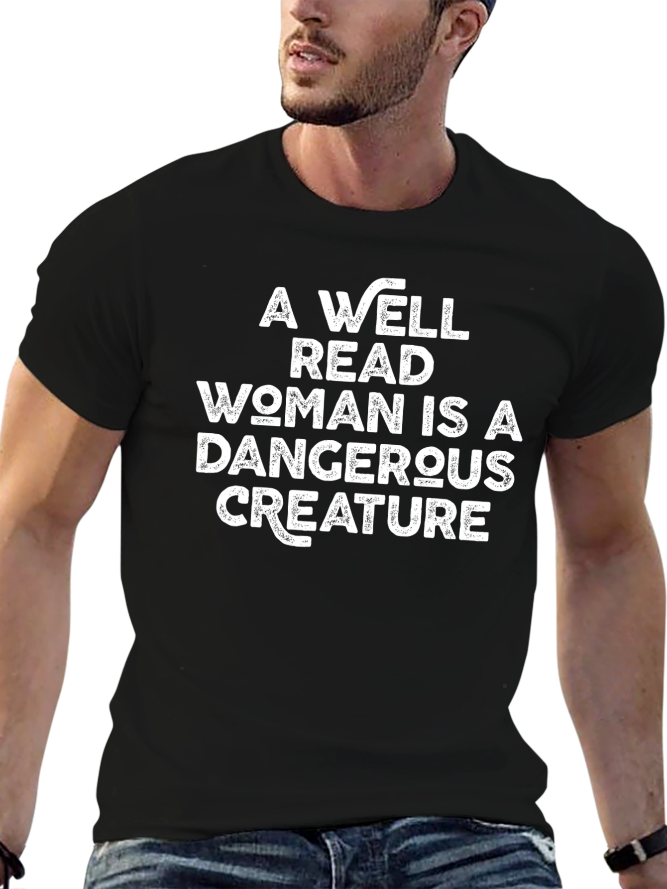 Black Well Read Woman Graphic Tee view 6