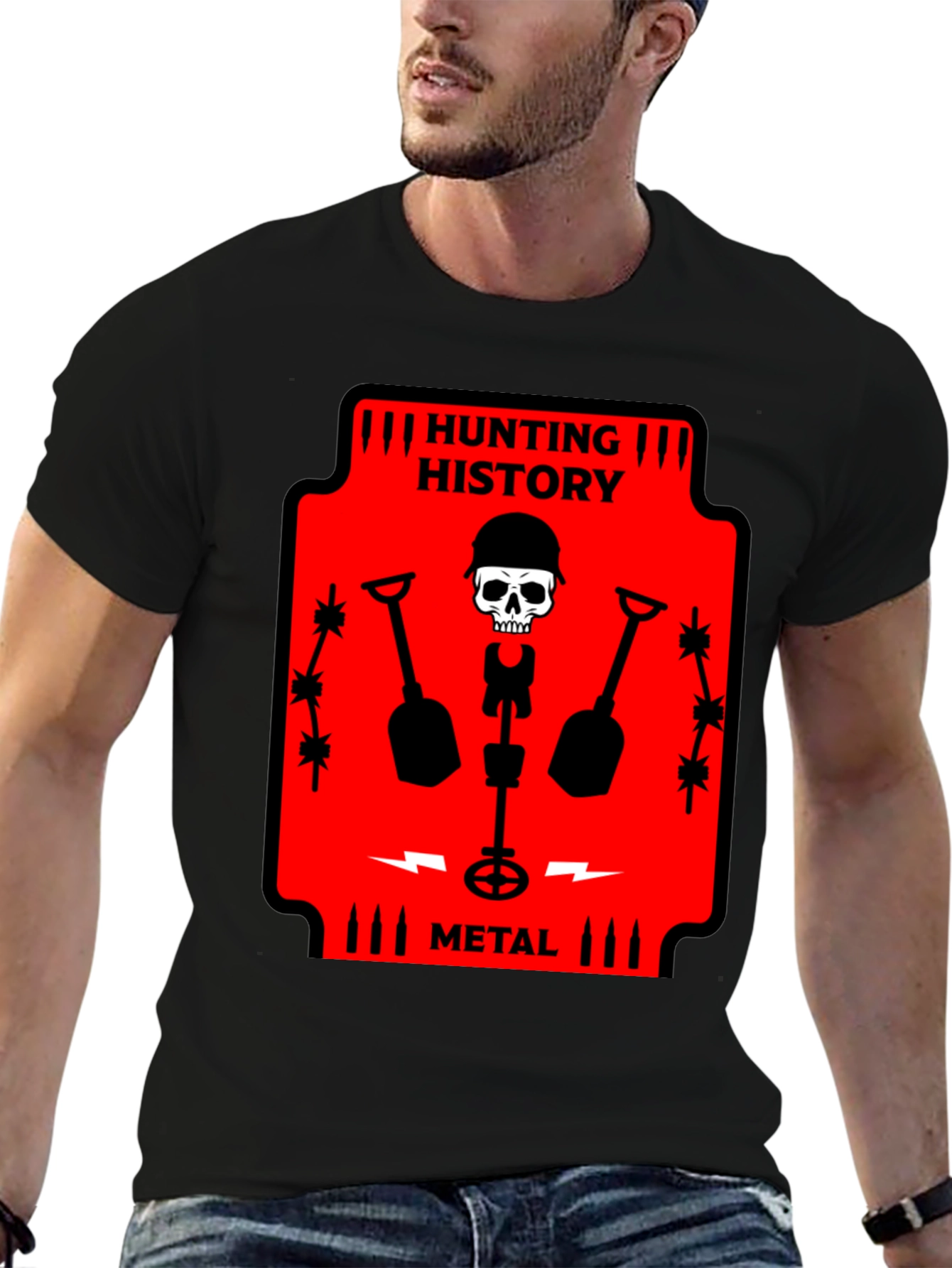 Hunting History Metal Detector T-Shirt - 6