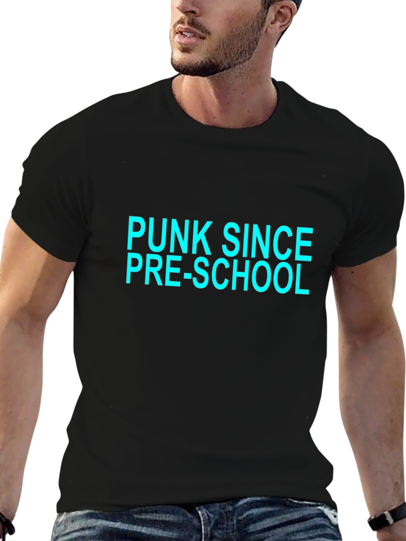 Black Punk Since Pre-School Graphic T-Shirt view 6