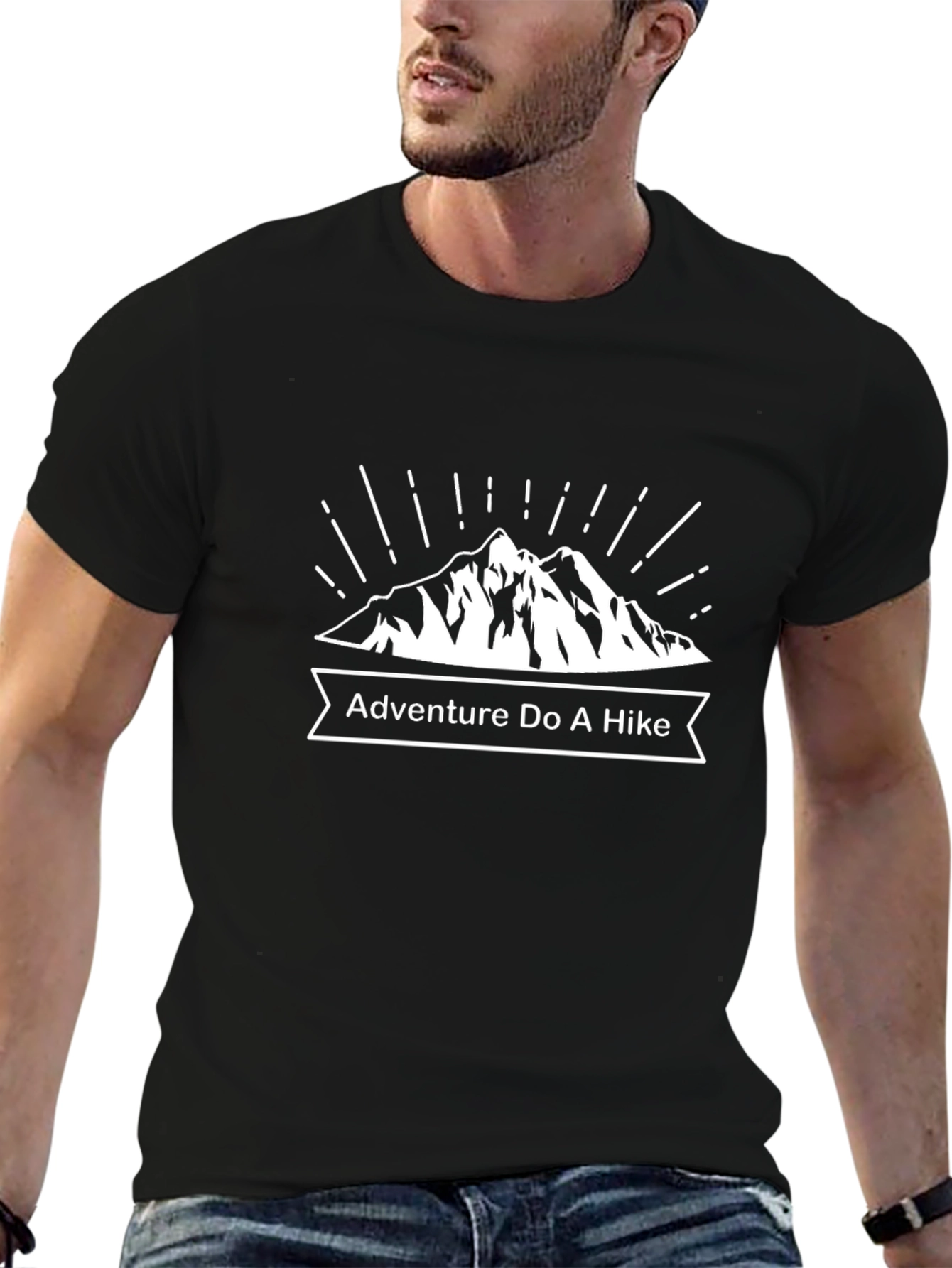 Black Adventure Do A Hike Graphic T-Shirt view 6