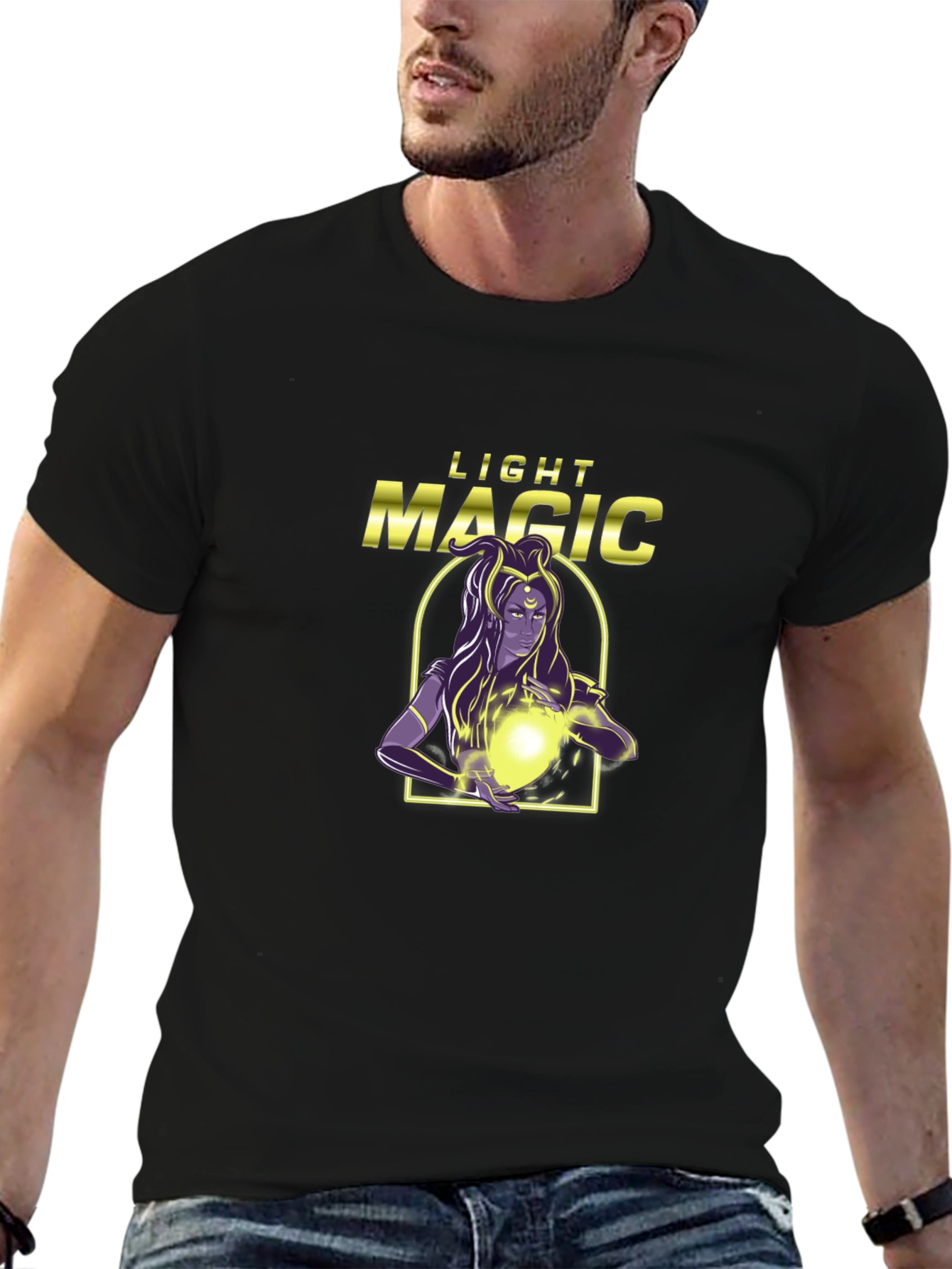 Black Light Magic Graphic T-Shirt view 6