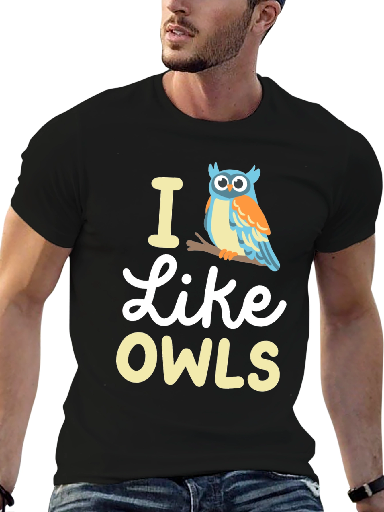 I Like Owls Graphic Tee - Soft Cotton Blend - 6