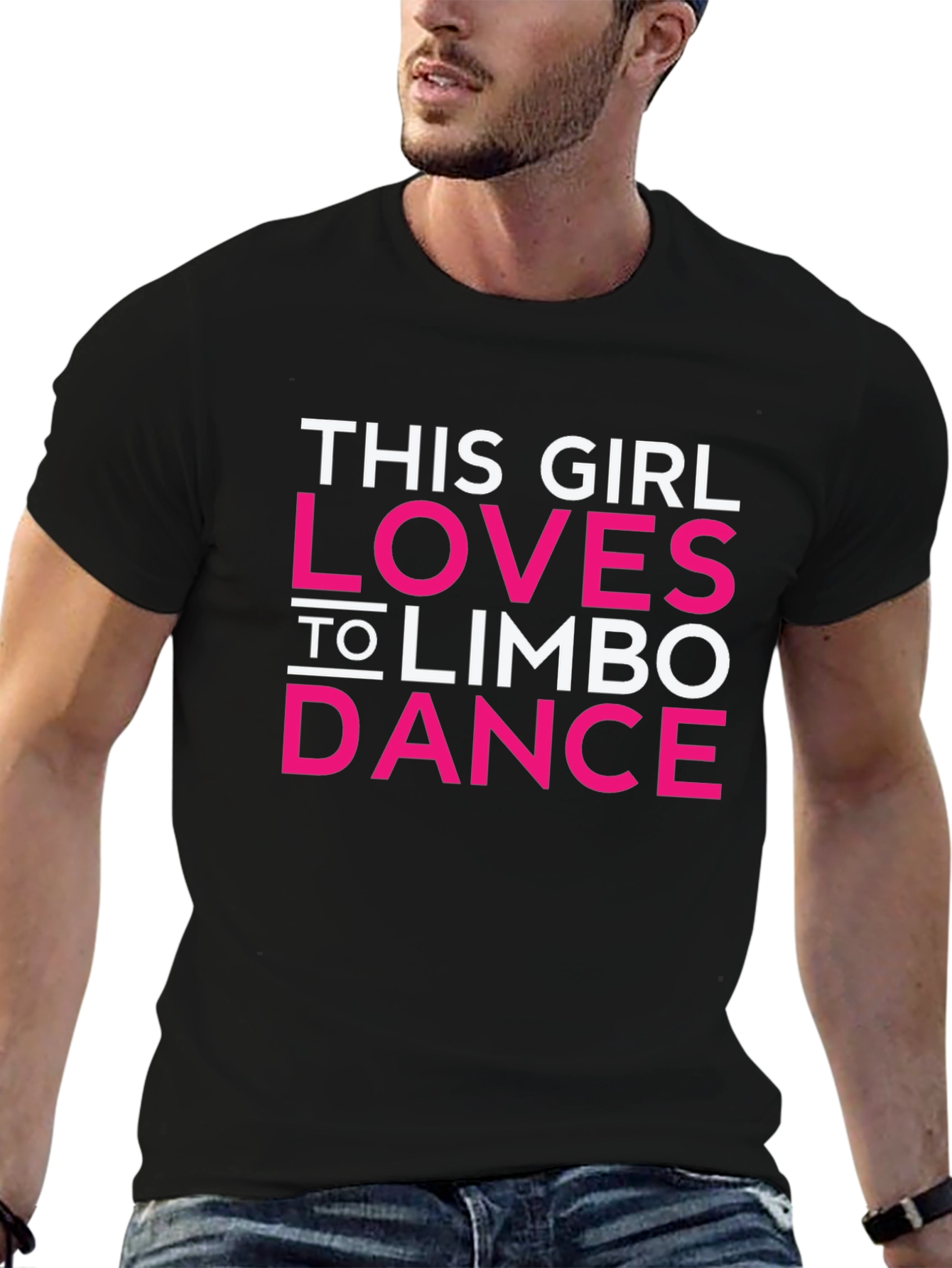 Black This Girl Loves Limbo Dance Black T-Shirt view 6