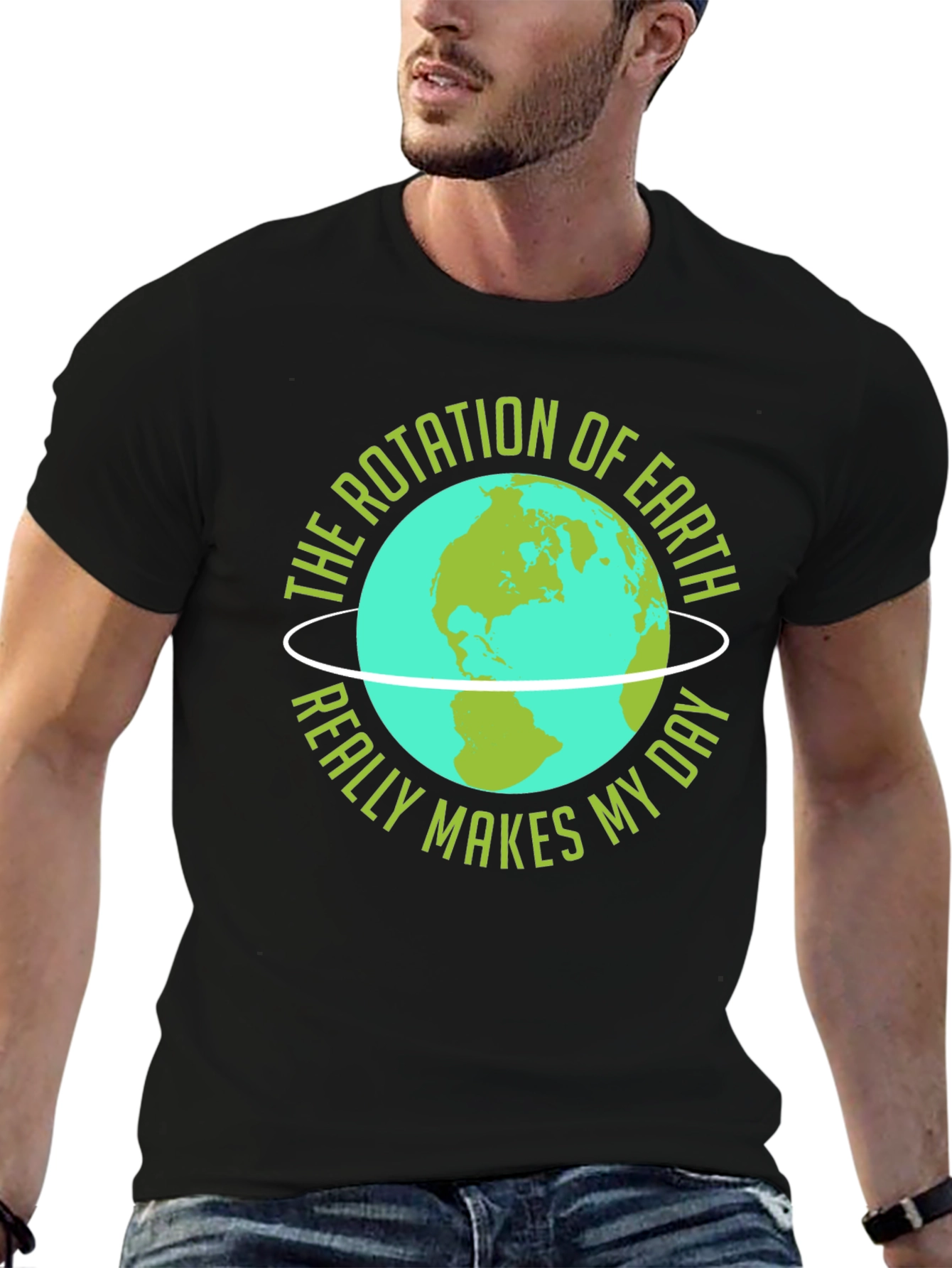 Black Earth Rotation T-Shirt - Makes My Day! view 6