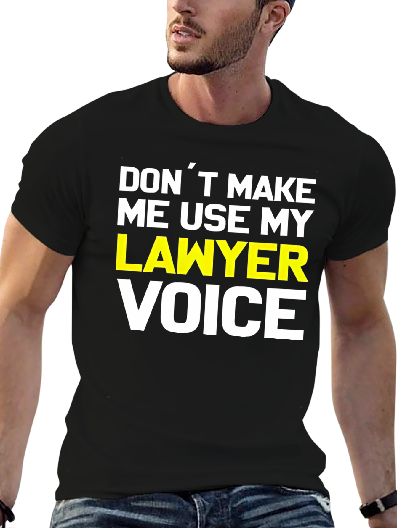 Black Lawyer Voice Graphic Novelty T-Shirt view 6