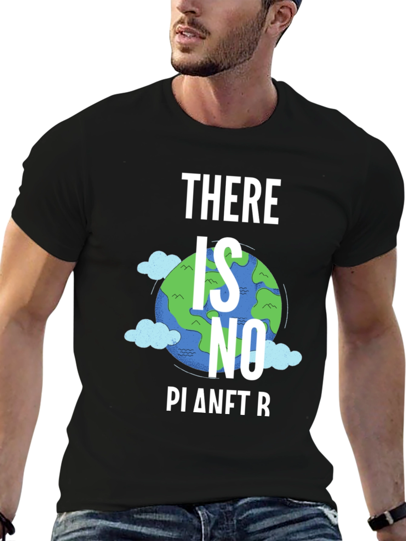 Black There Is No Planet B Graphic Tee view 6
