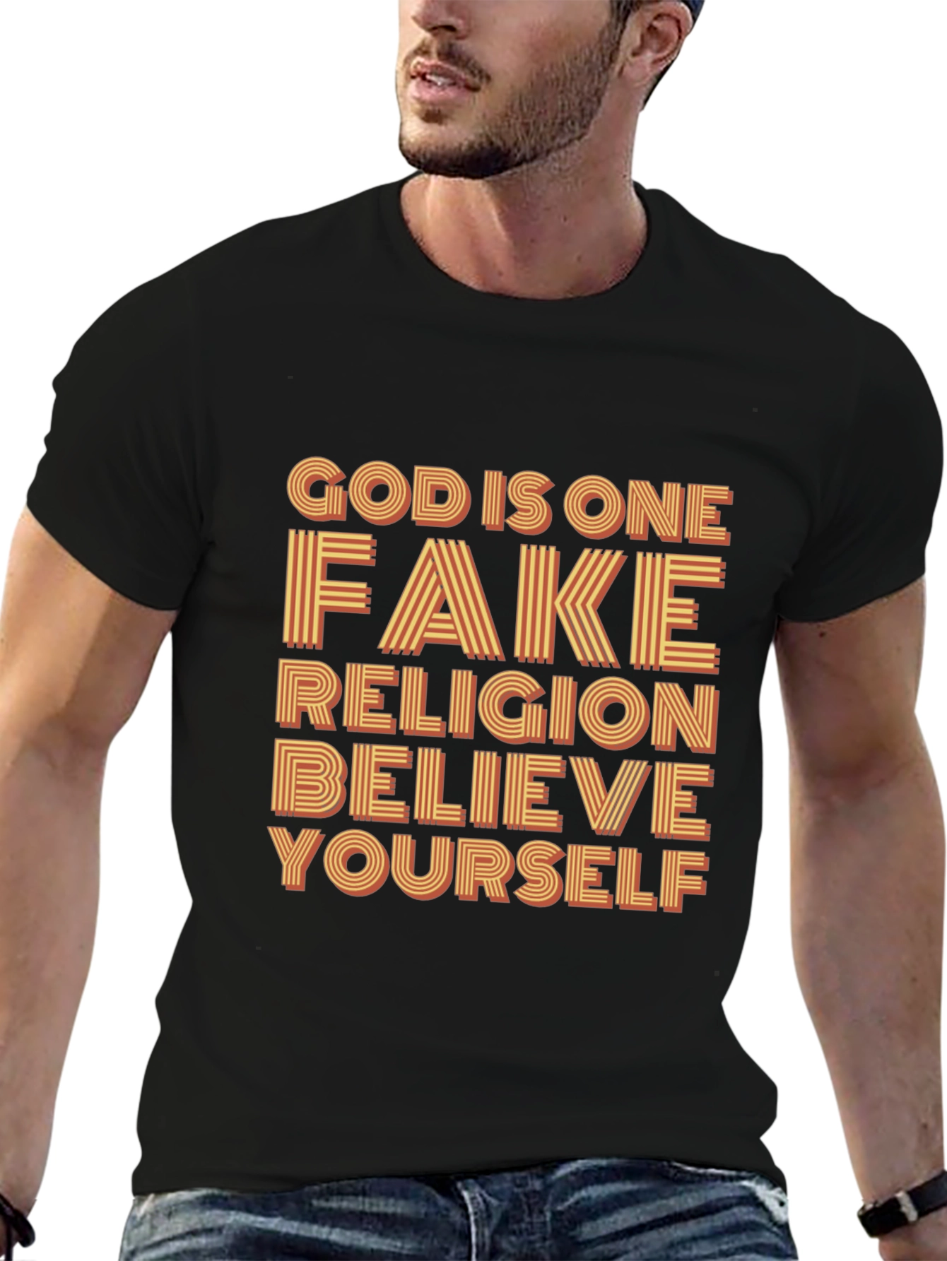 Black God is One T-Shirt Believe Yourself Tee view 6