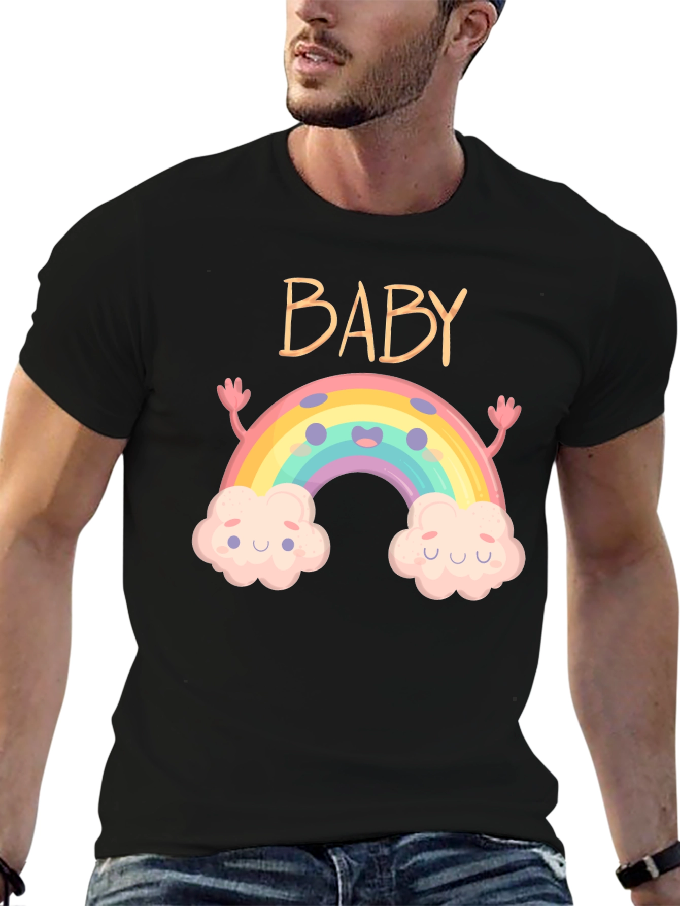 Baby Rainbow Graphic Tee - Cute & Comfy - 6