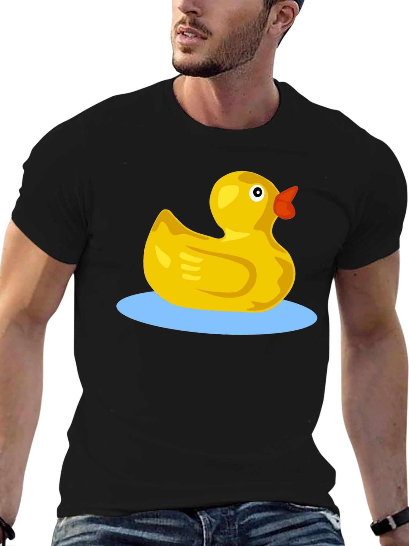 Black Rubber Duckie Black T-Shirt view 6