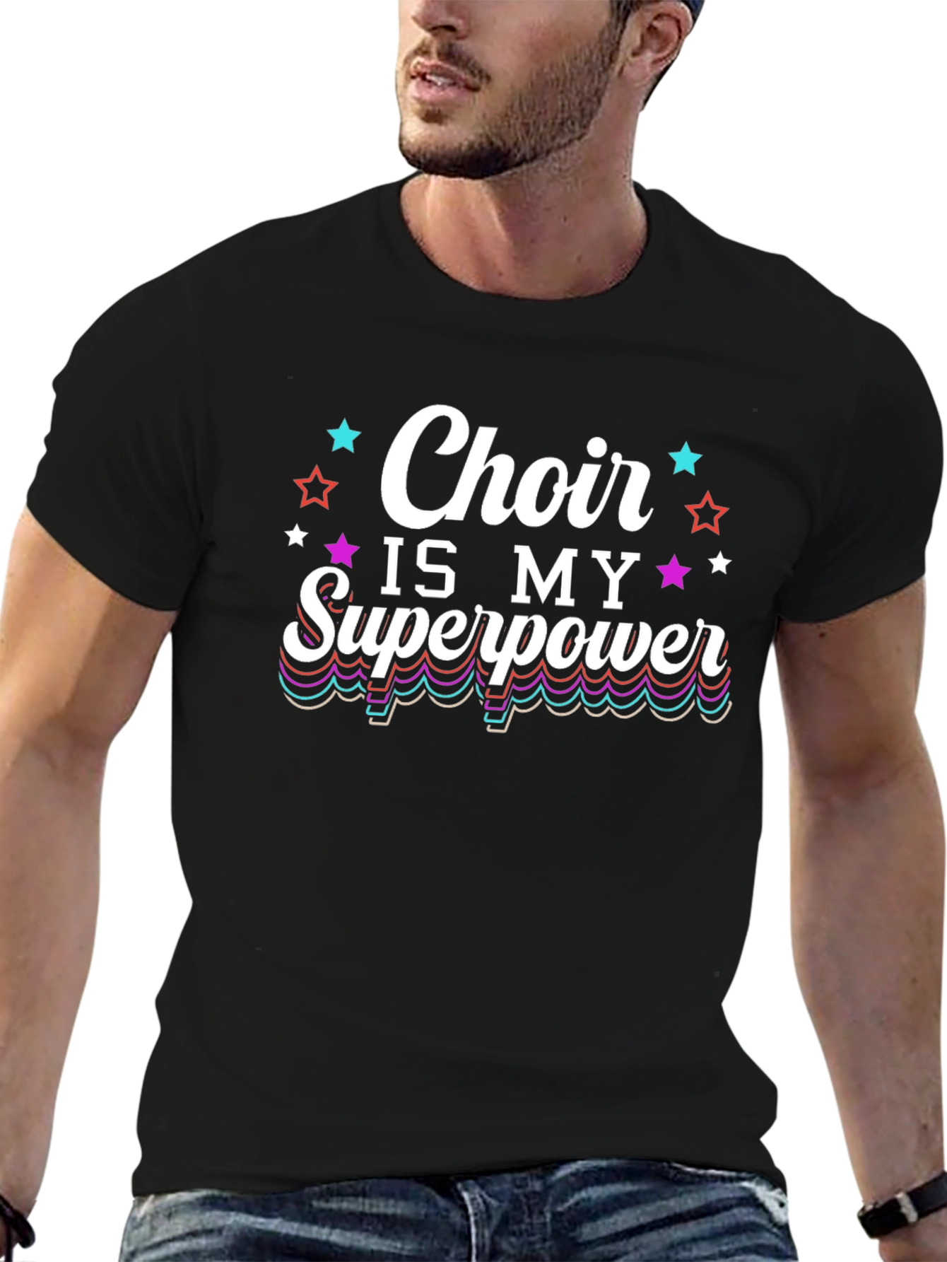 Black Choir is My Superpower Graphic Tee view 6