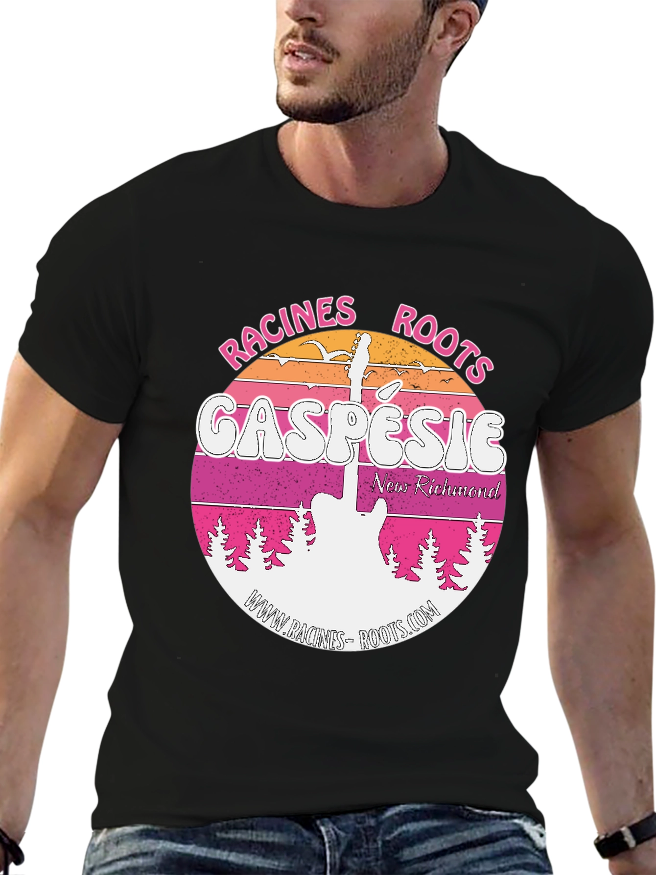 Black Racines Roots Gaspesie Black T-Shirt view 6