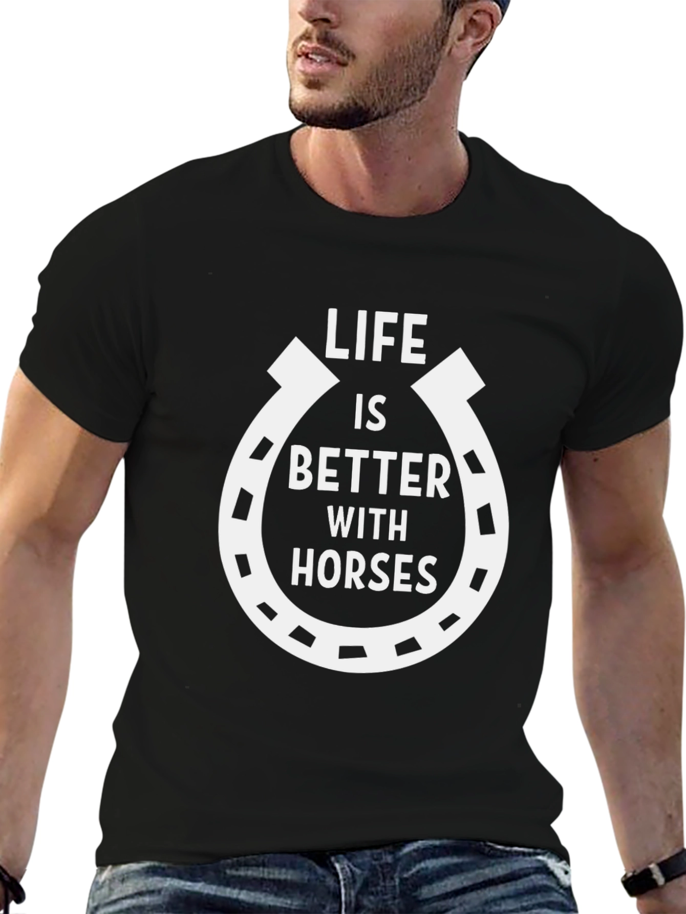 Life is Better With Horses Graphic Tee - 6