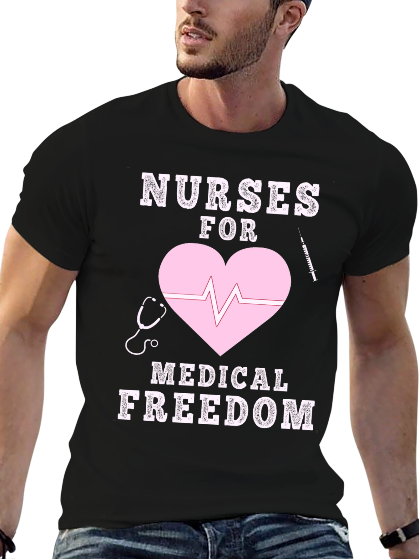 Black Nurses for Medical Freedom T-Shirt view 6