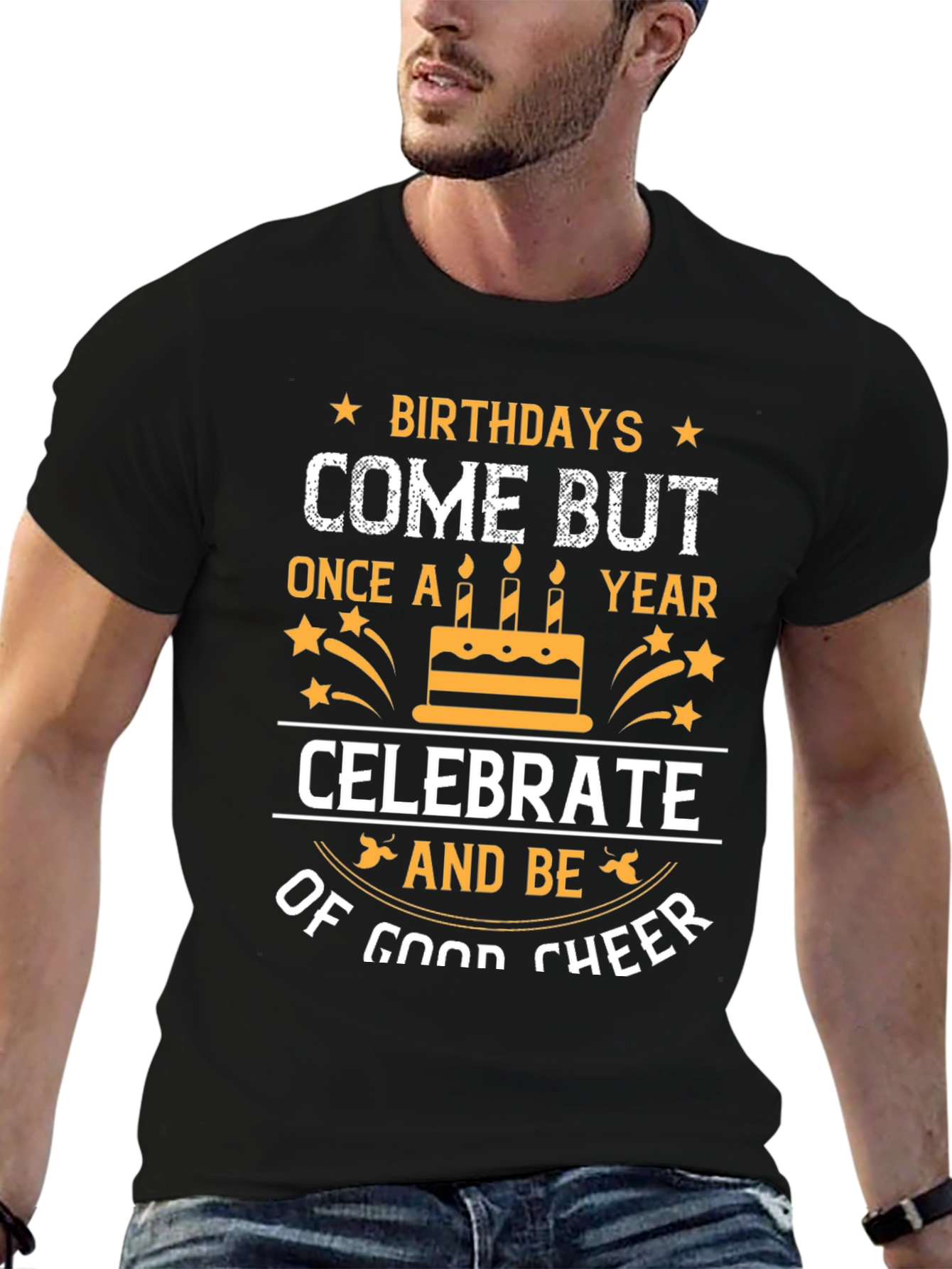 Black Birthday Celebration T-Shirt view 6