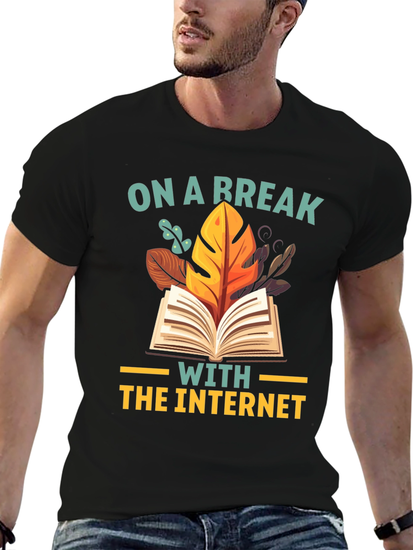 Black On a Break with the Internet Graphic Tee view 6