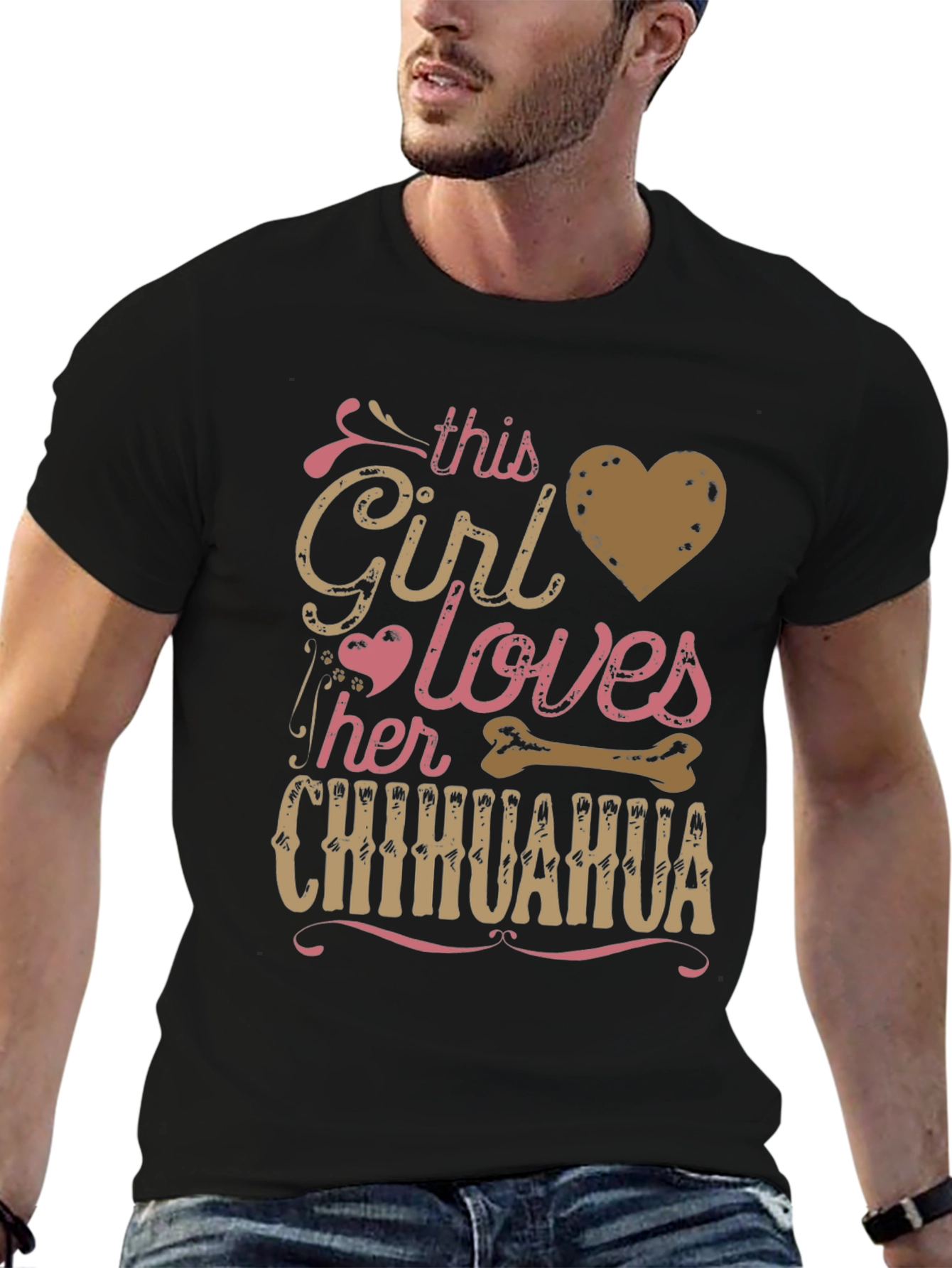 Girl Loves Chihuahua T-Shirt - Dog Lover Tee - 6
