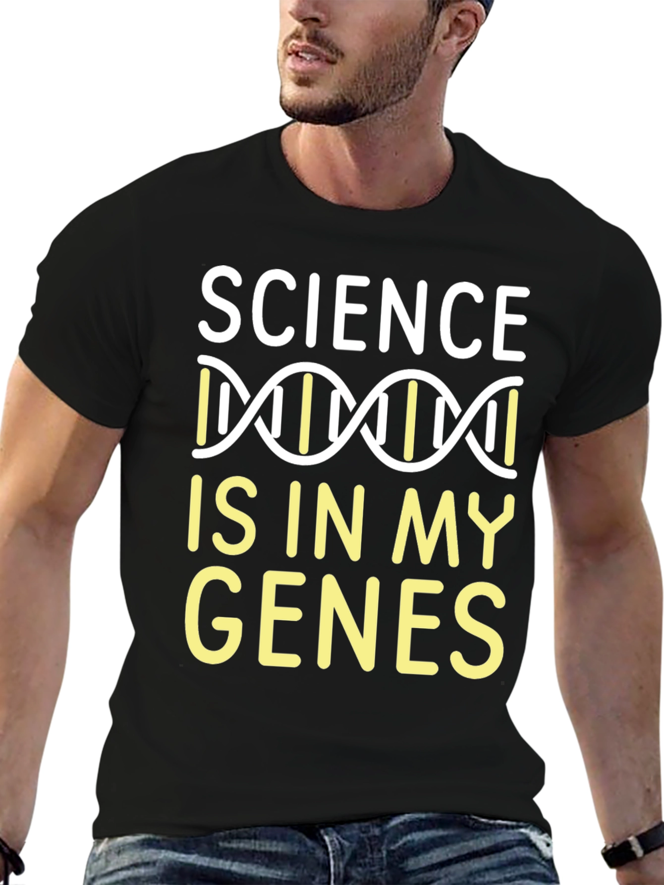Black Science Is In My Genes T-Shirt view 6