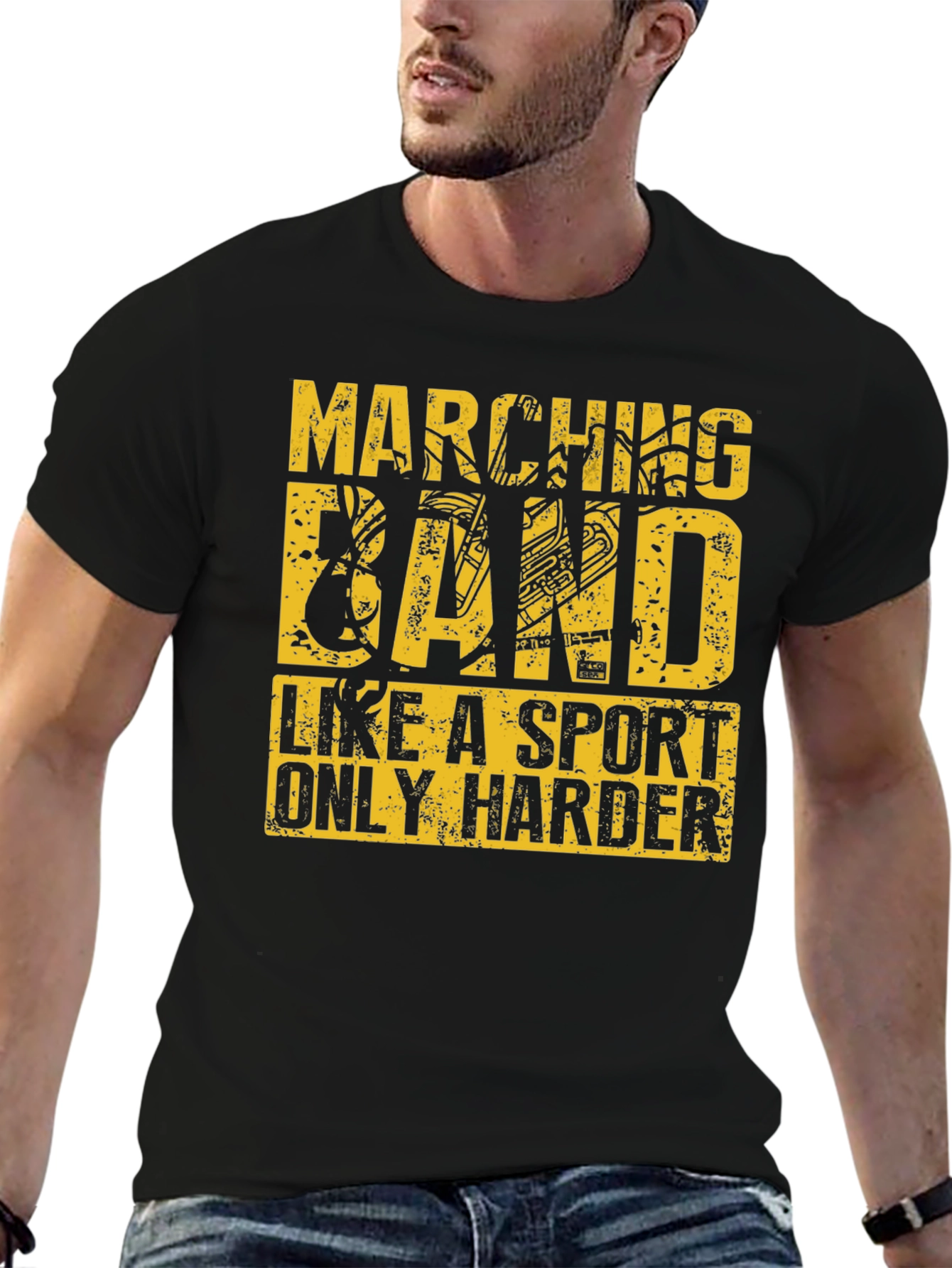 Black Marching Band is Like a Sport T-Shirt view 6