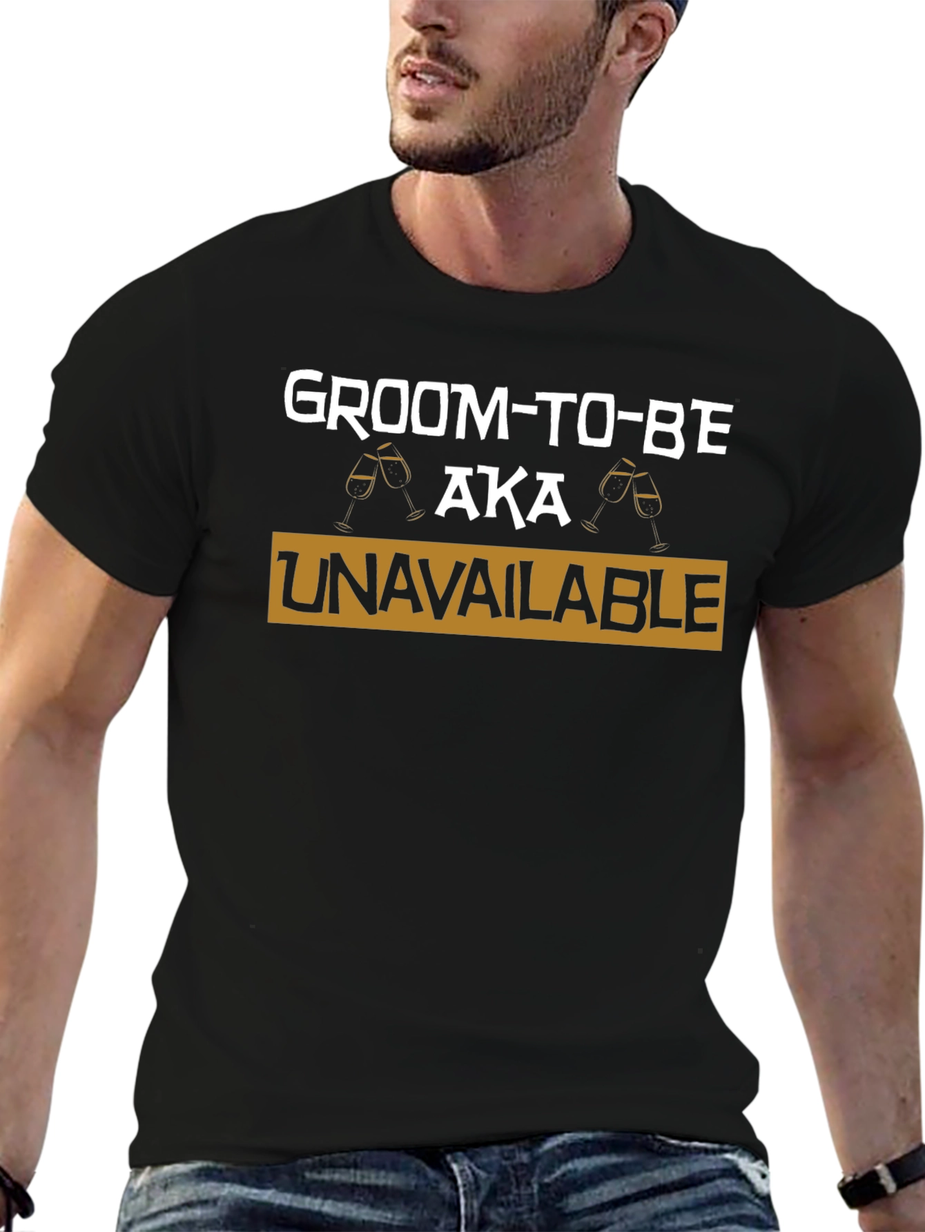 Black Groom-To-Be AKA Unavailable T-Shirt view 6
