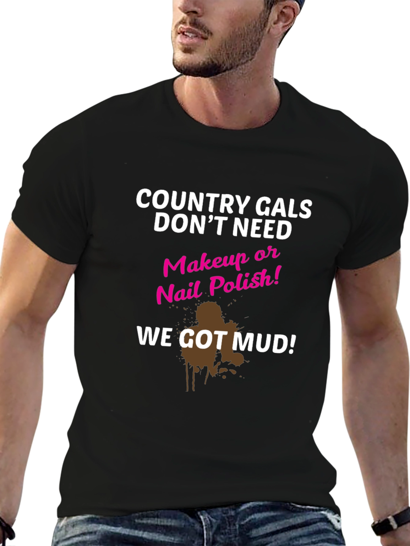 Black Country Gals Mud T-Shirt Funny Graphic Tee view 6