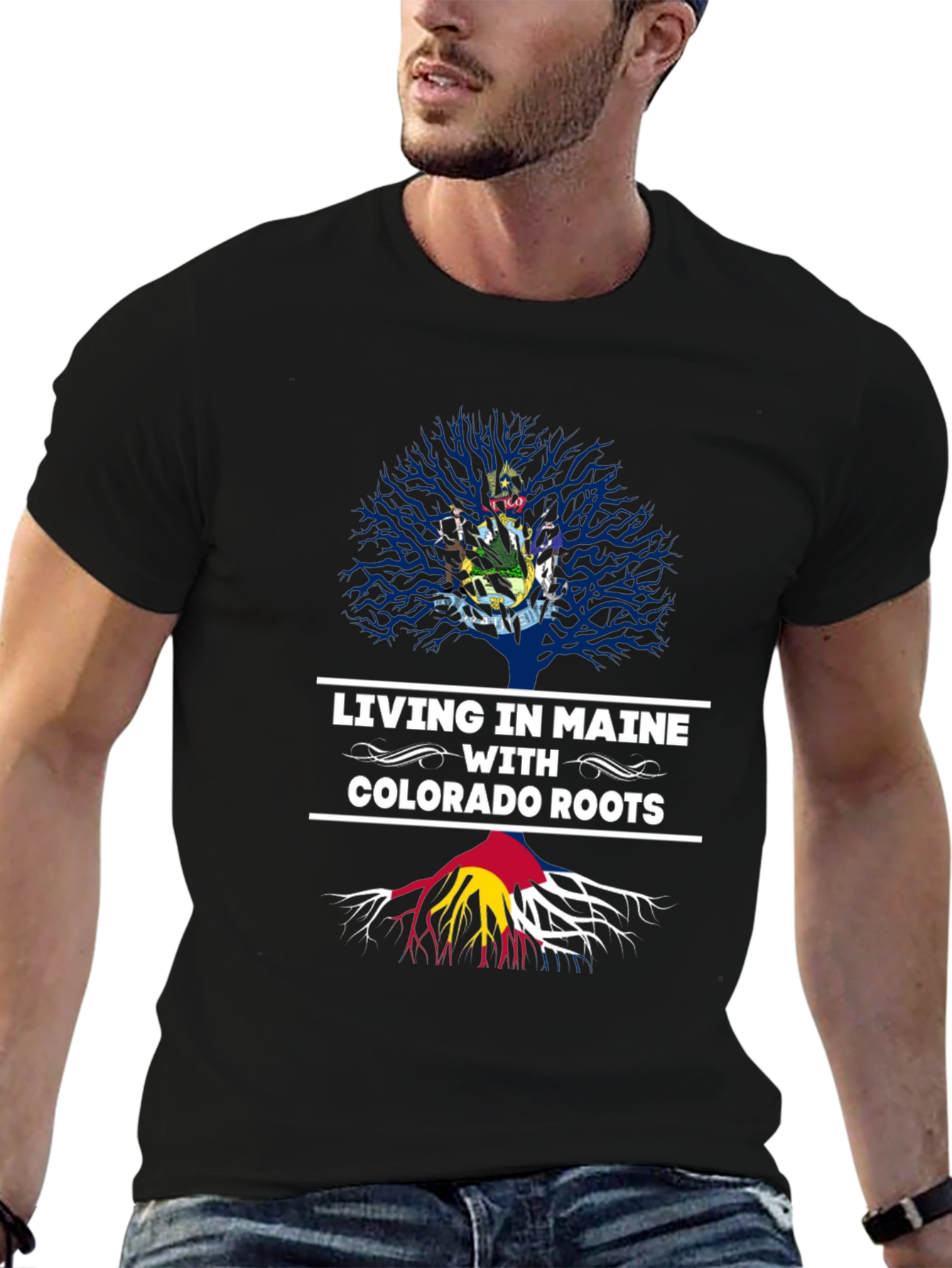 Black Maine Living Colorado Roots Graphic Tee view 6