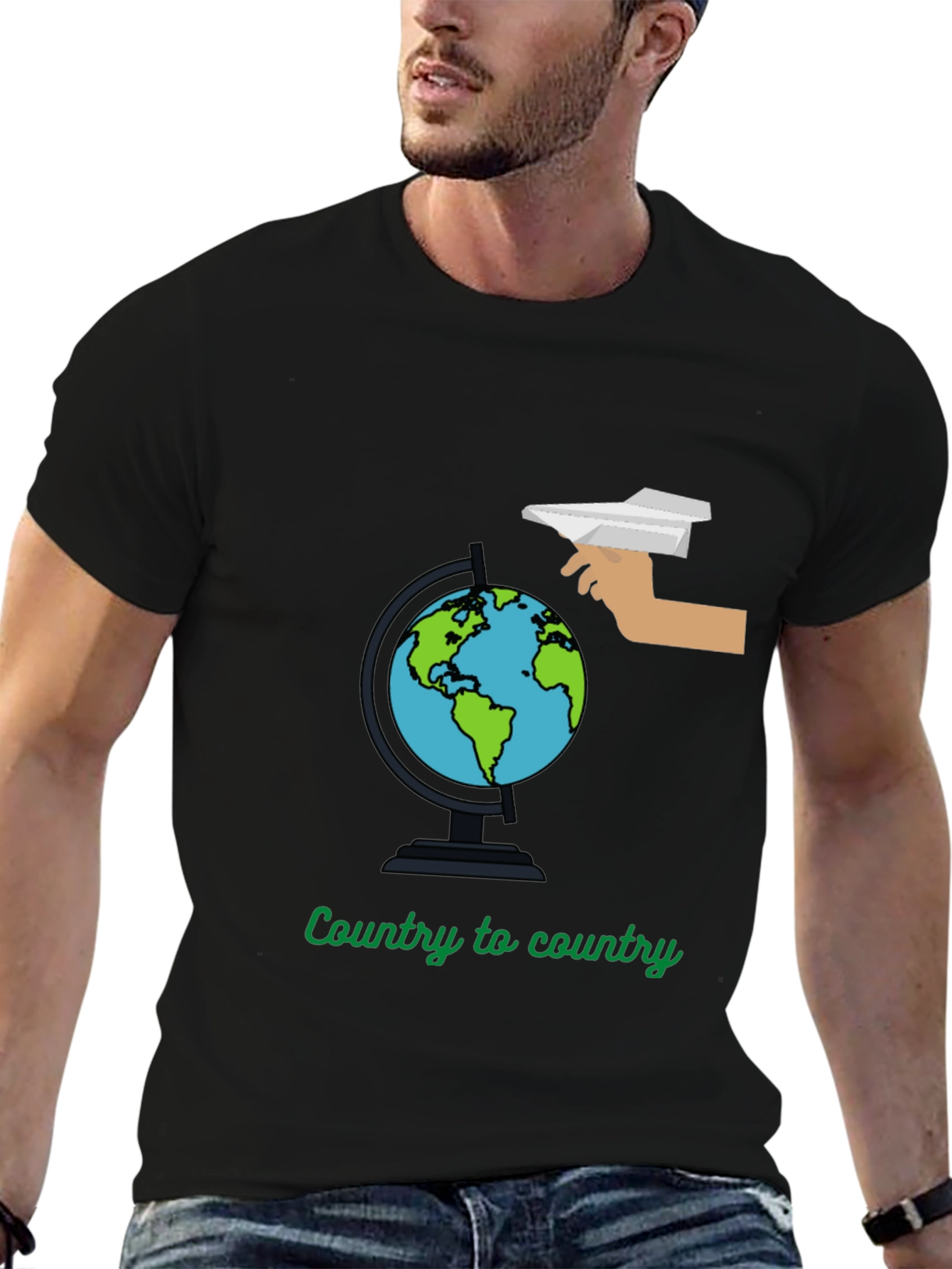 Country to Country Globe Graphic Tee - Travel T-Shirt - 6