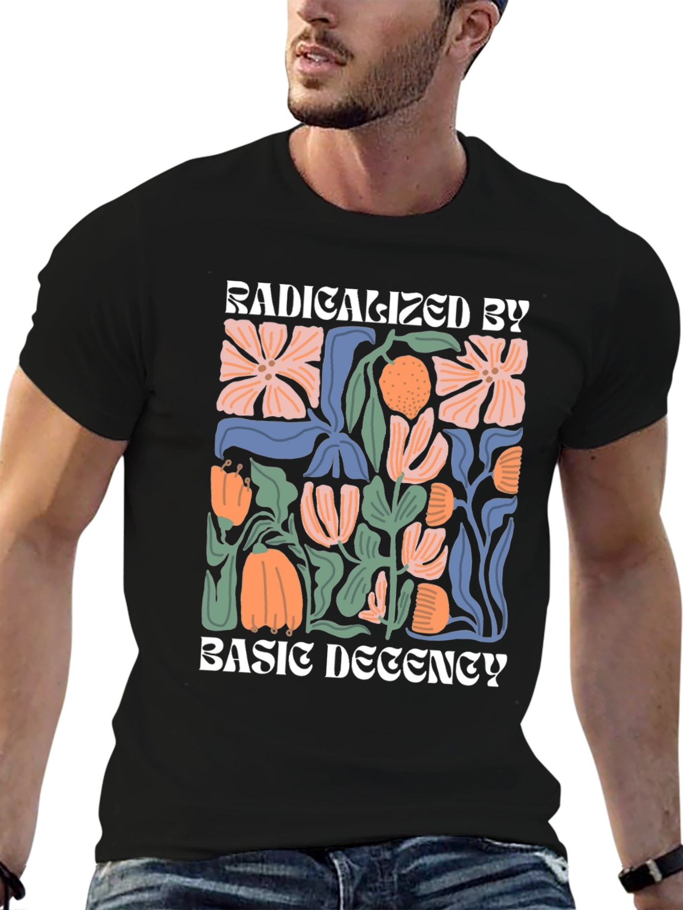 Radicalized By Basic Decency Graphic Tee - 6