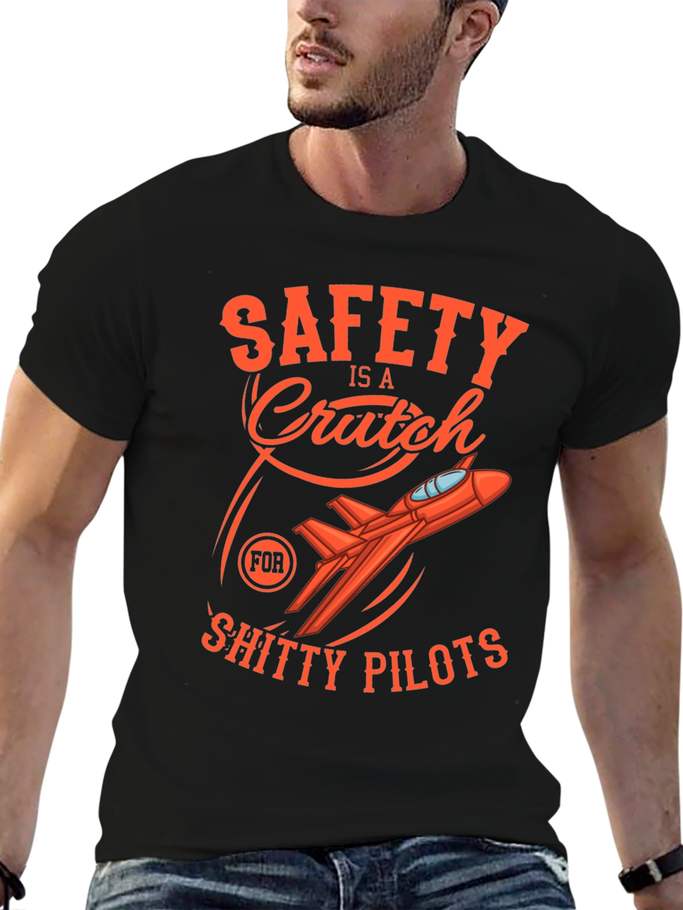 Black Safety is a Crutch T-Shirt view 6