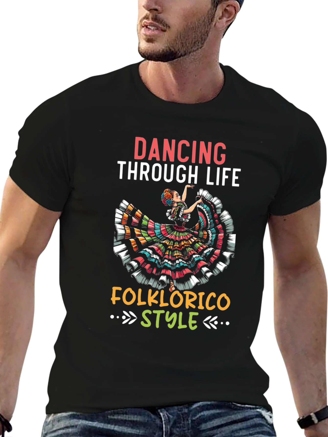 Black Dancing Through Life T-Shirt view 6