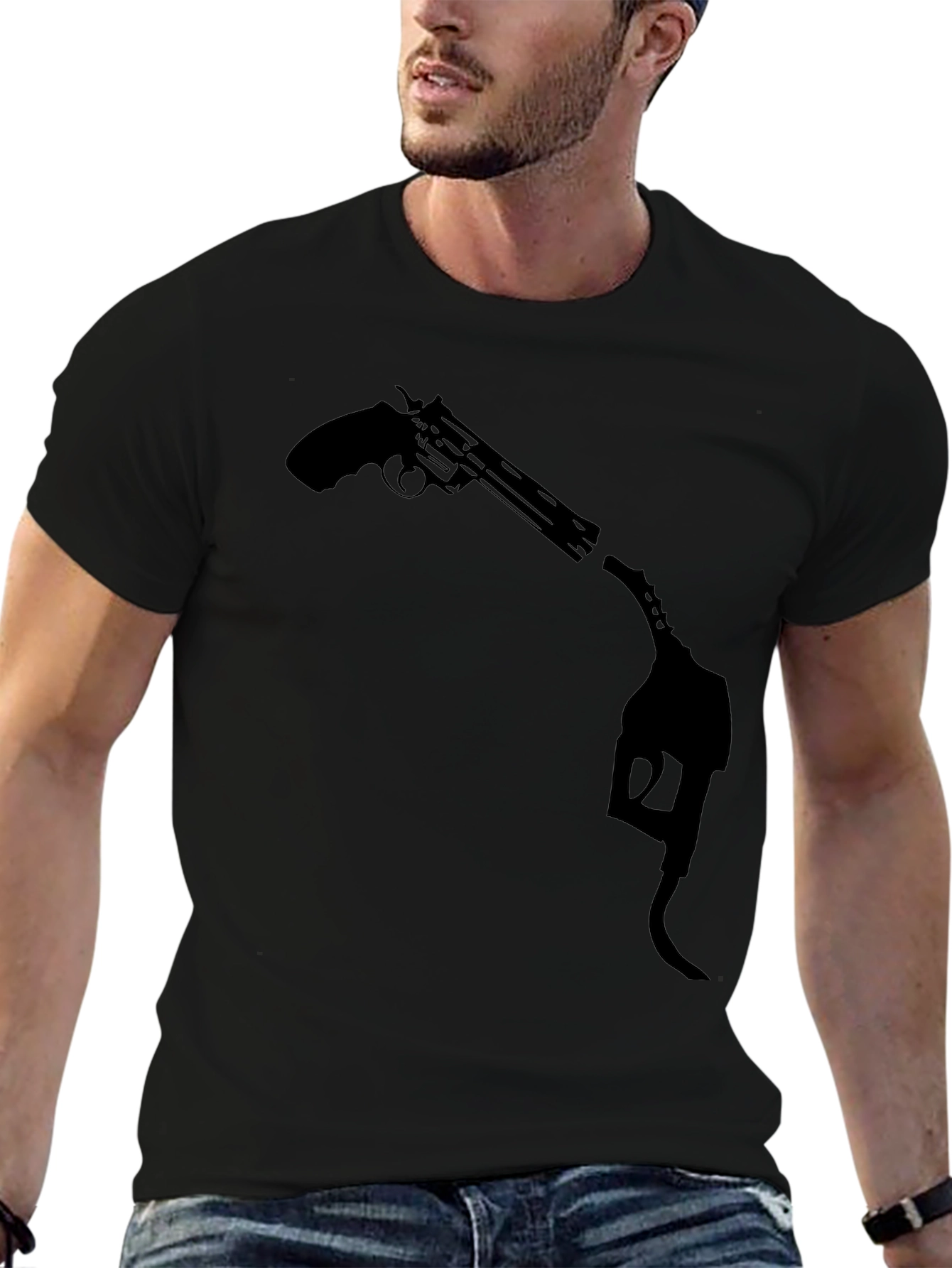 Gun and Gas Pump T-Shirt - Fuel Your Style! - 6