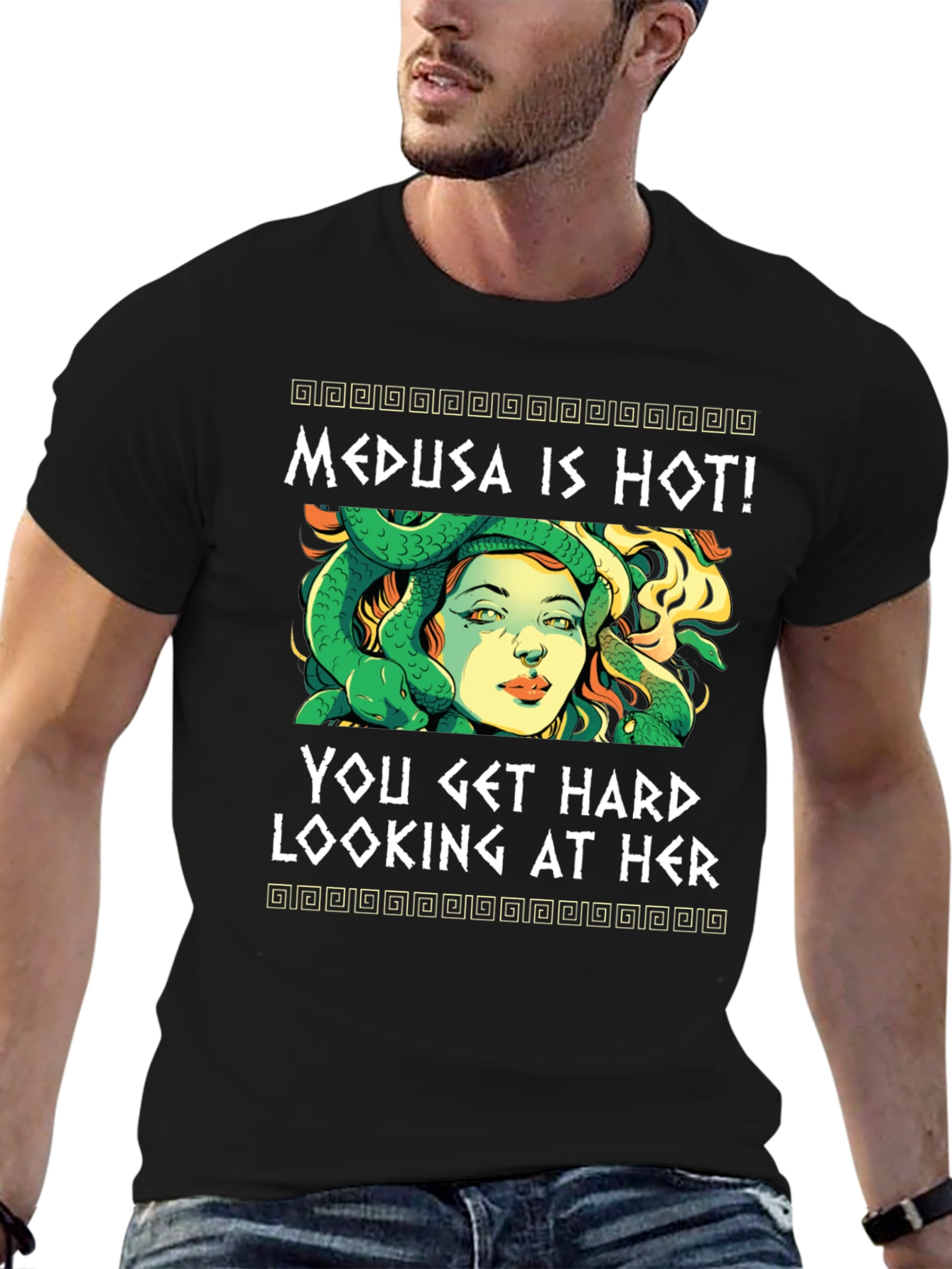 Black Medusa is Hot! Graphic Tee view 6