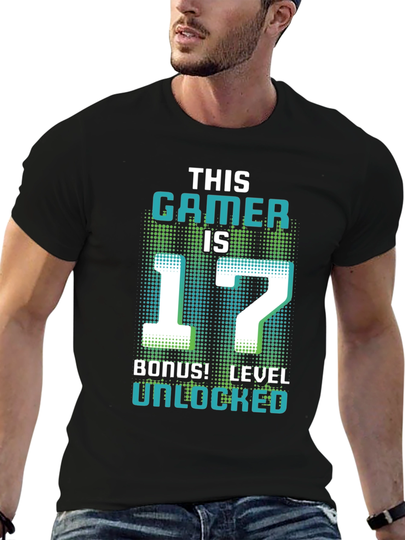 Black Level 17 Gamer T-Shirt - Birthday Bonus Unlocked view 6
