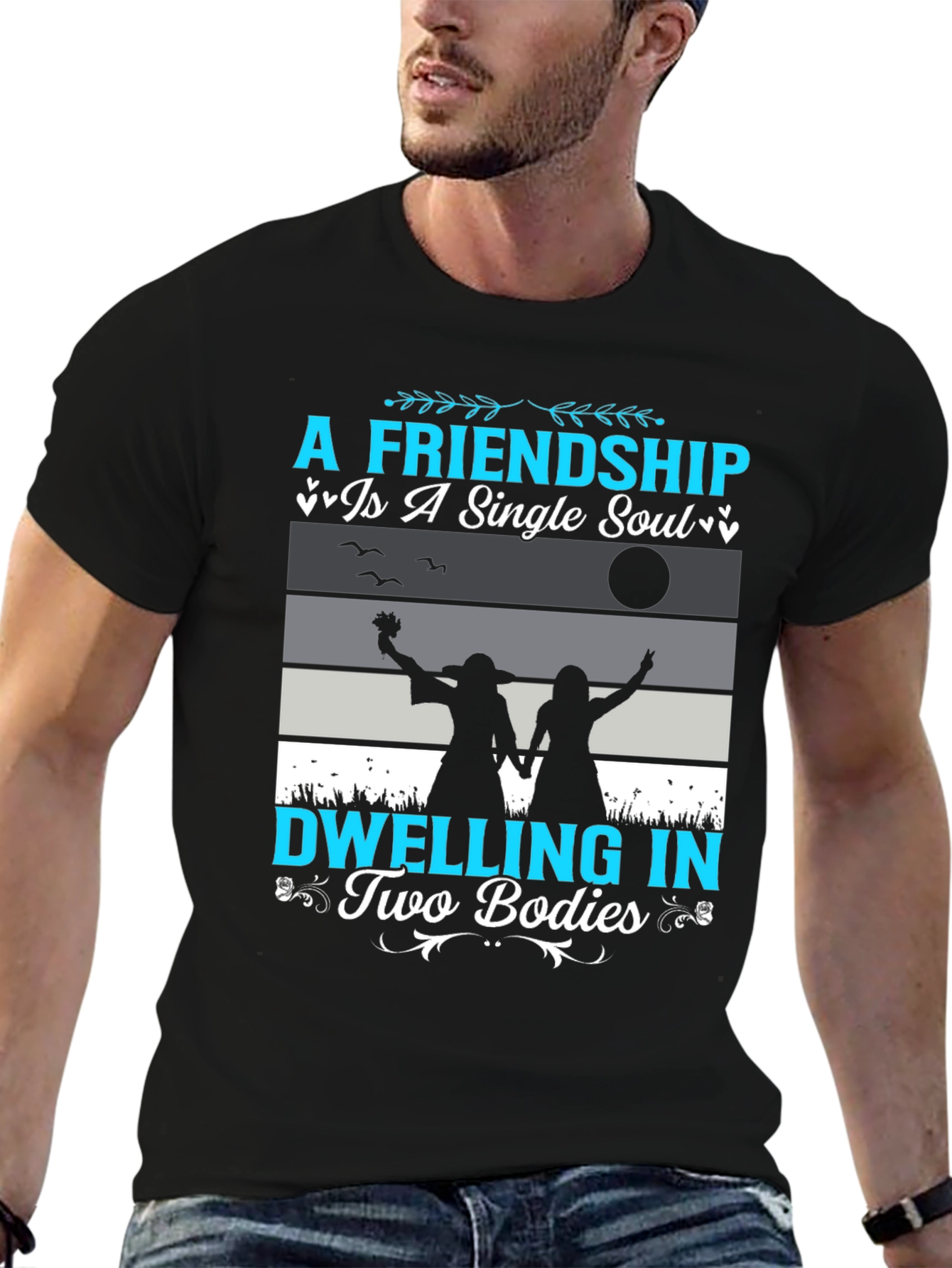 Black Friendship Soul Bodies T-Shirt view 6